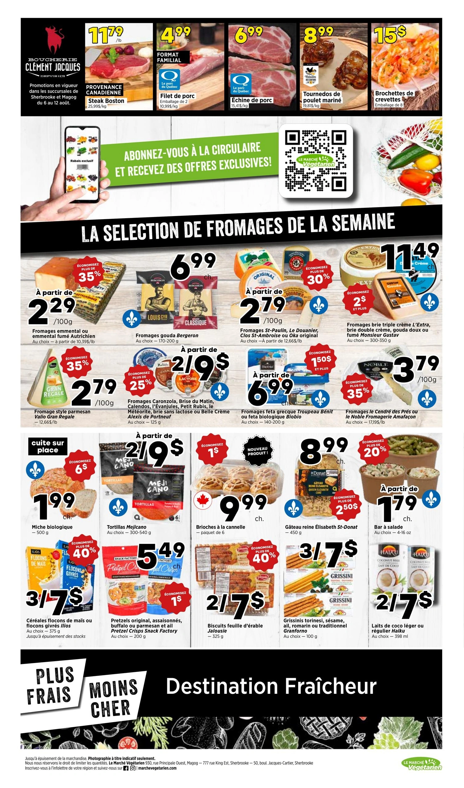 Le Marché Végétarien flyer page 3