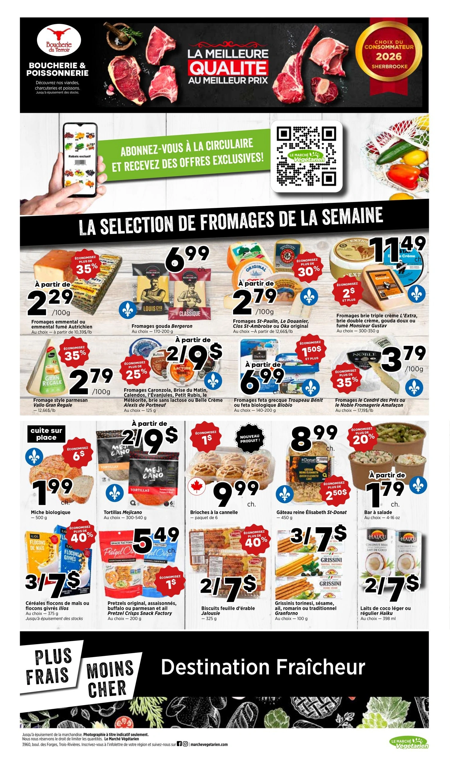 Le Marché Végétarien flyer page 3