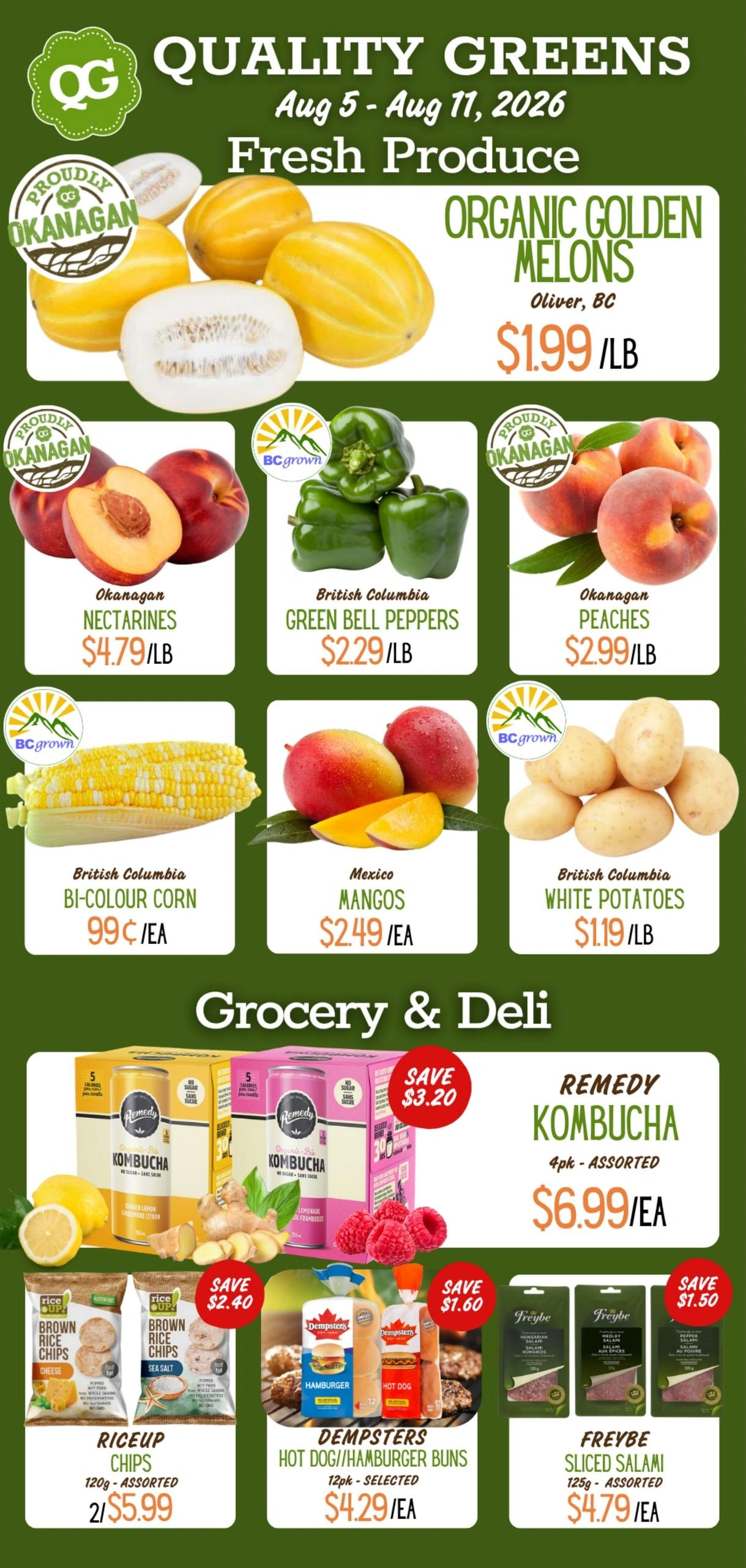 Quality Greens flyer page 1