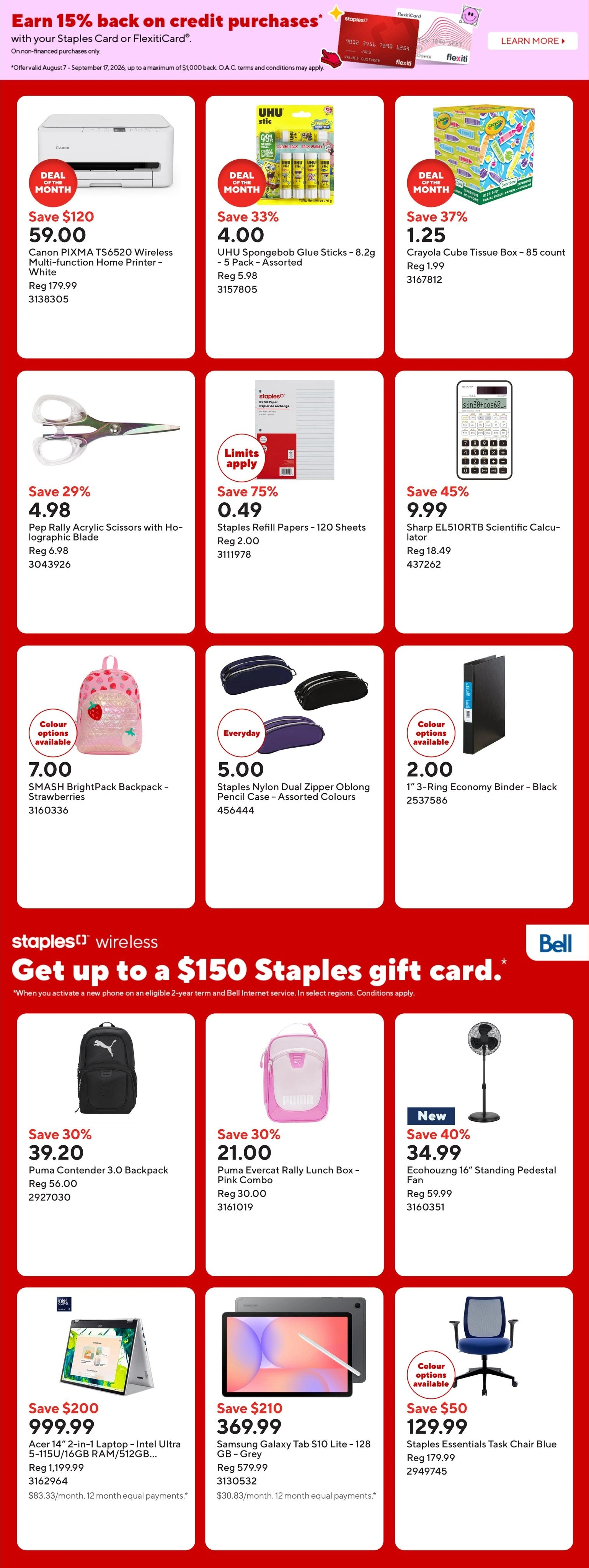 Staples flyer page 3