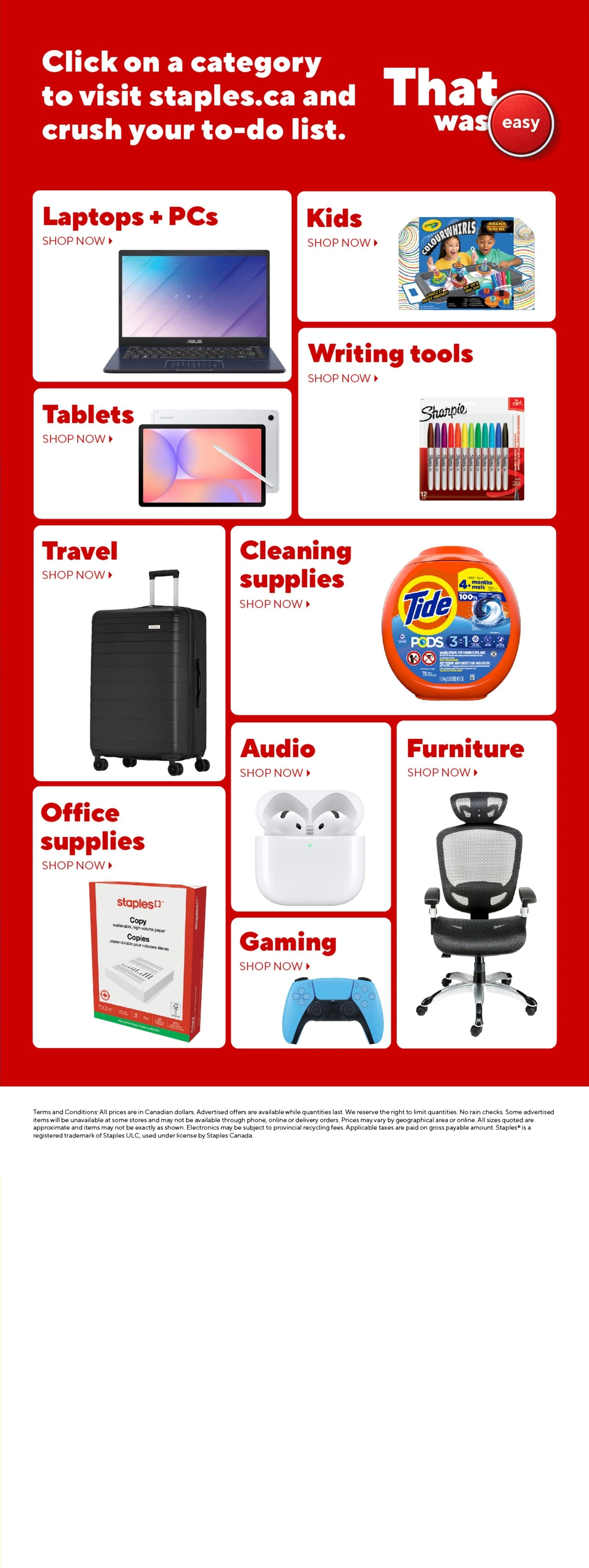Staples flyer page 22