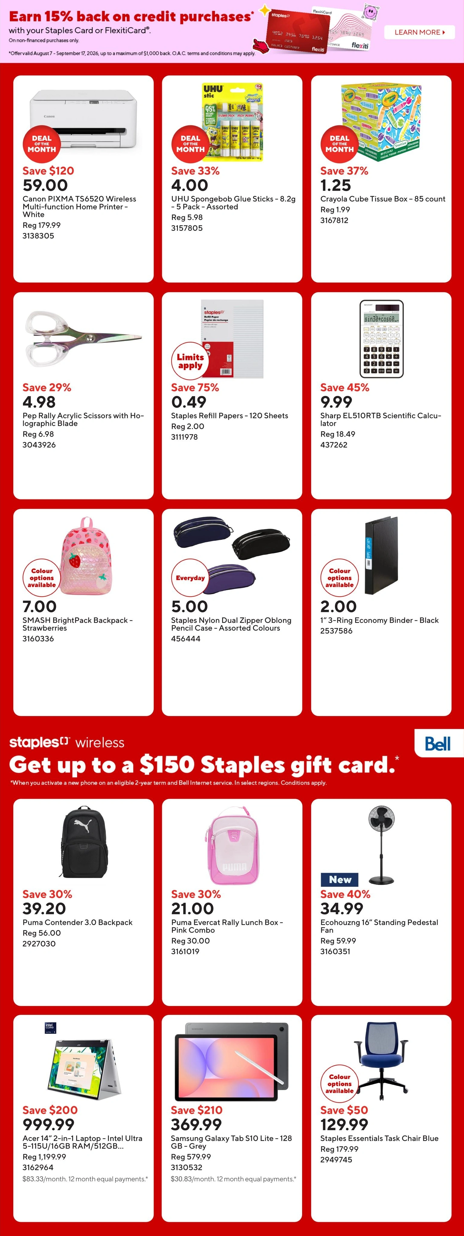 Staples flyer page 3