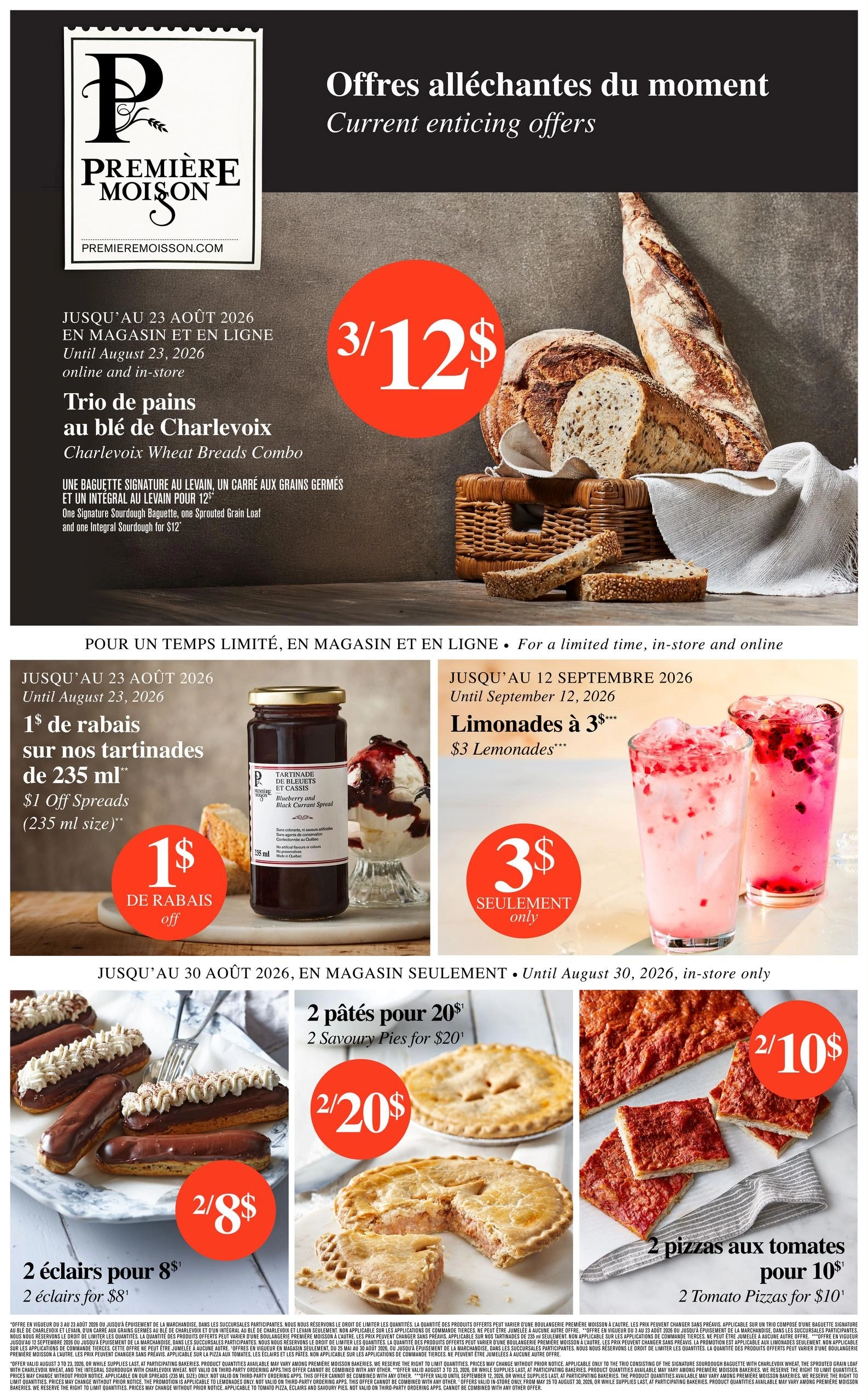 Première Moisson flyer page 1