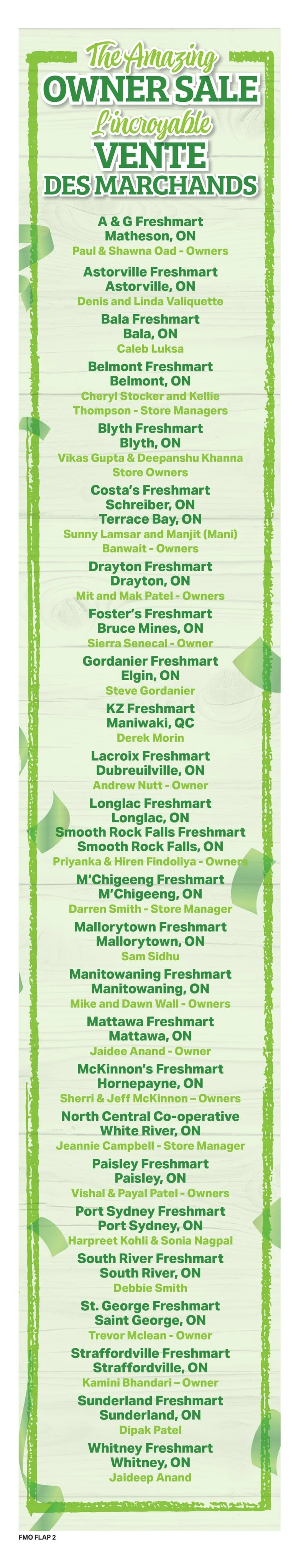 Freshmart flyer page 2