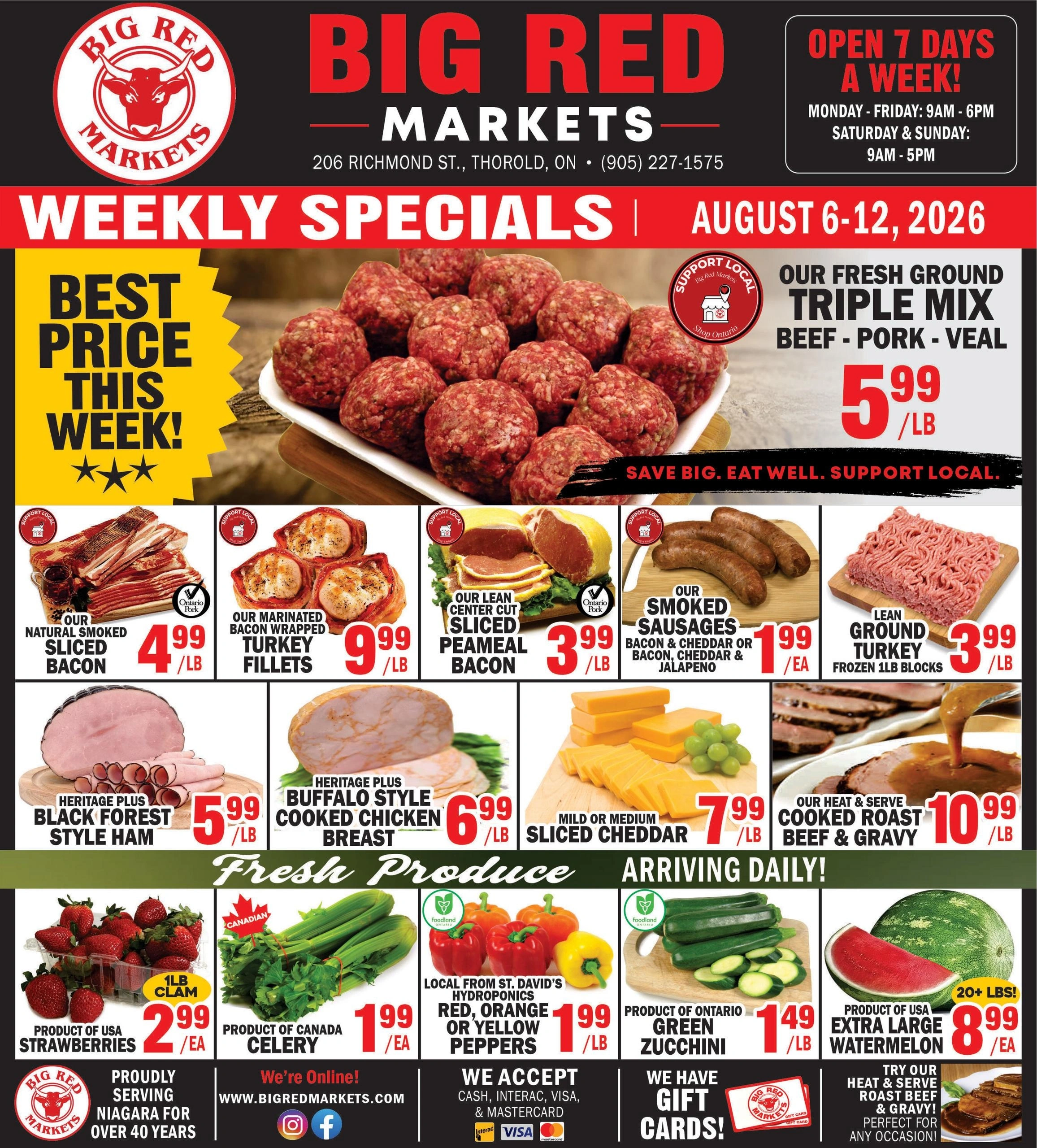 Big Red Markets flyer page 1