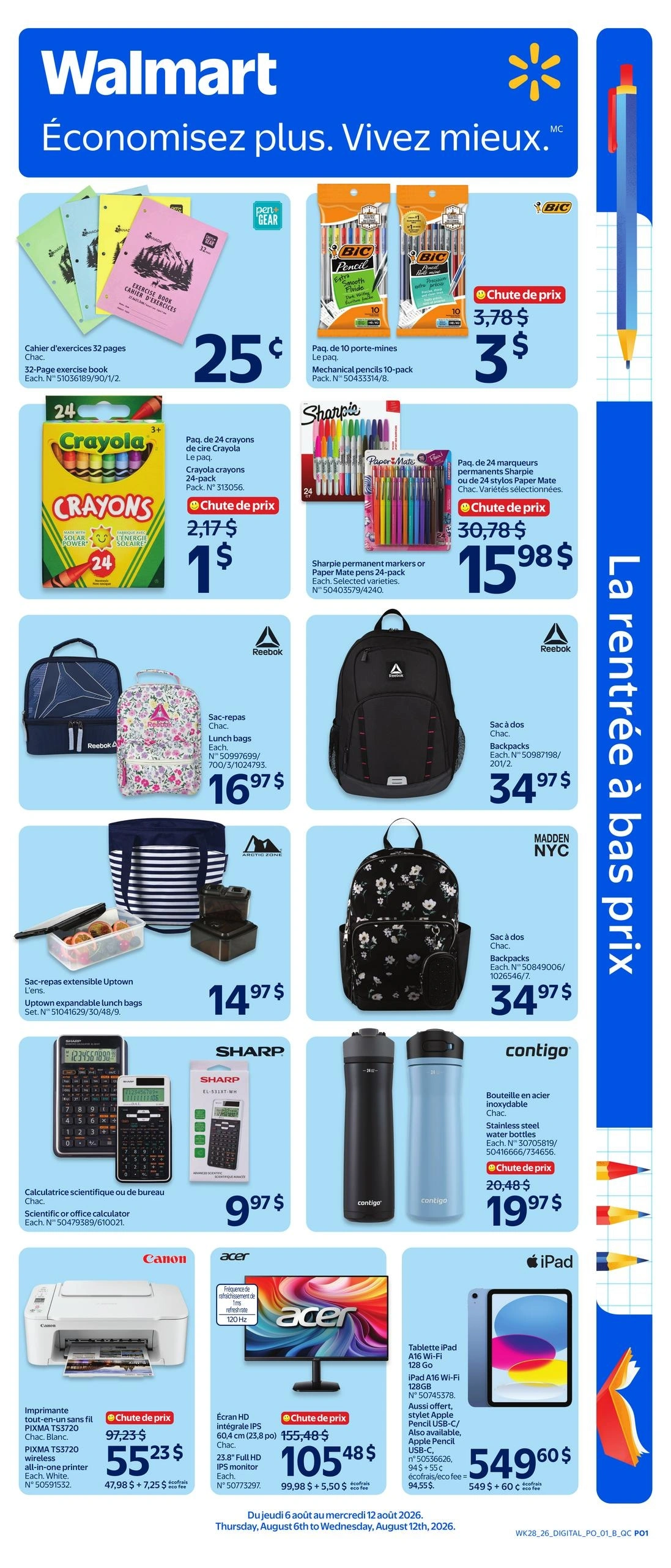 Walmart flyer page 1