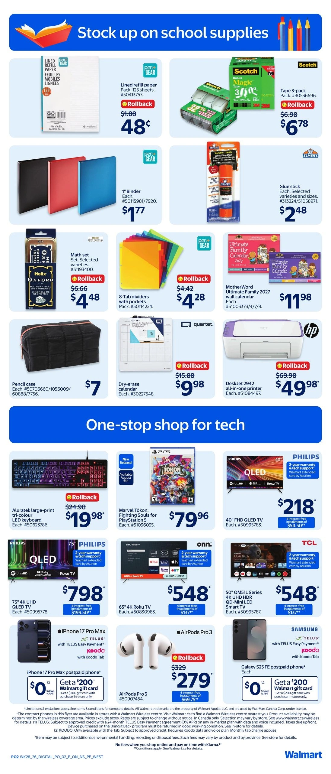 Walmart flyer page 2