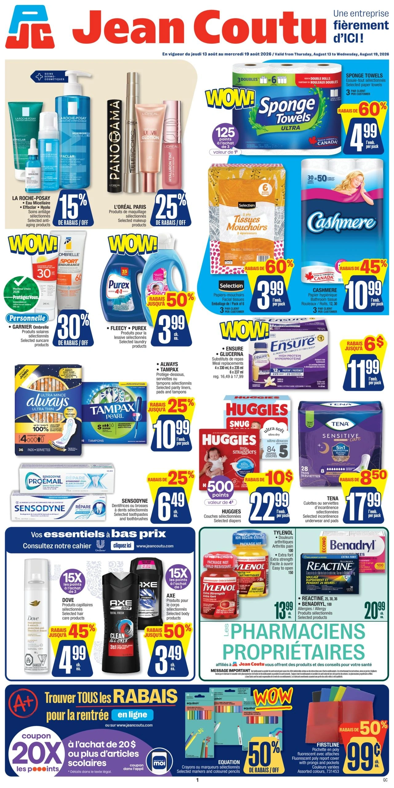 Jean Coutu flyer page 1