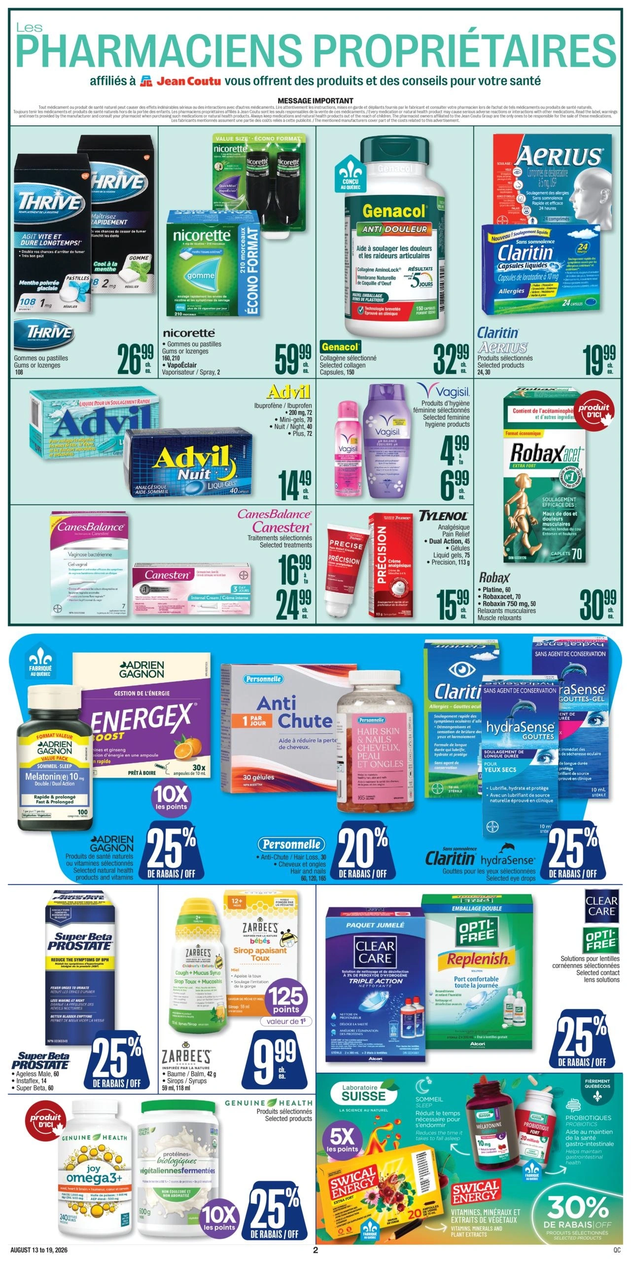 Jean Coutu flyer page 3