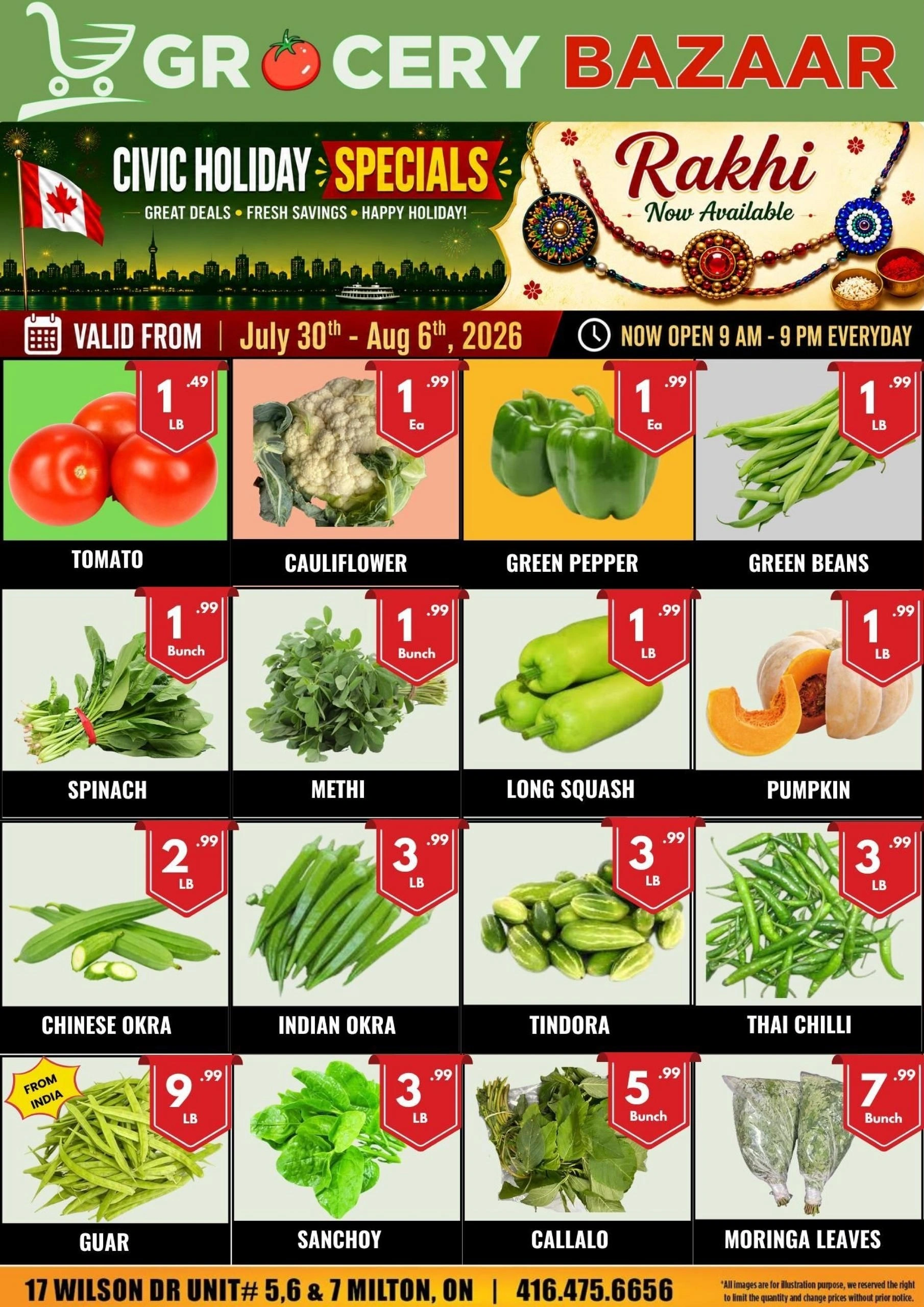Grocery Bazaar flyer page 1
