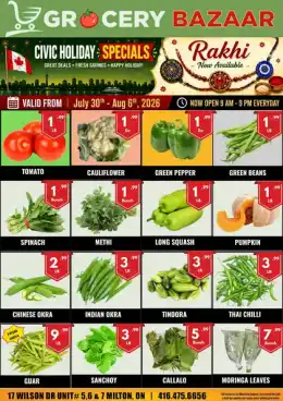 Grocery Bazaar Indexed Weekly