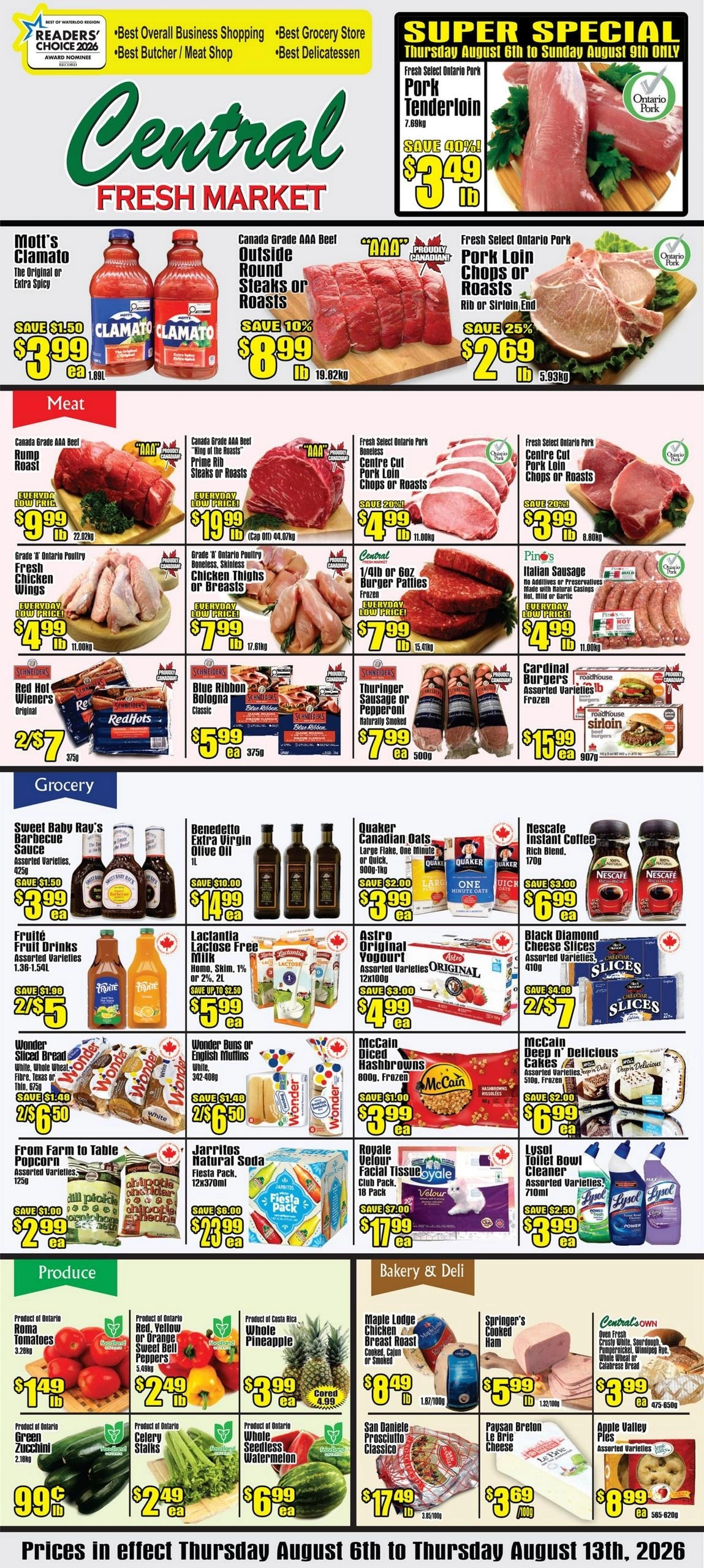 Central Fresh Market flyer page 1