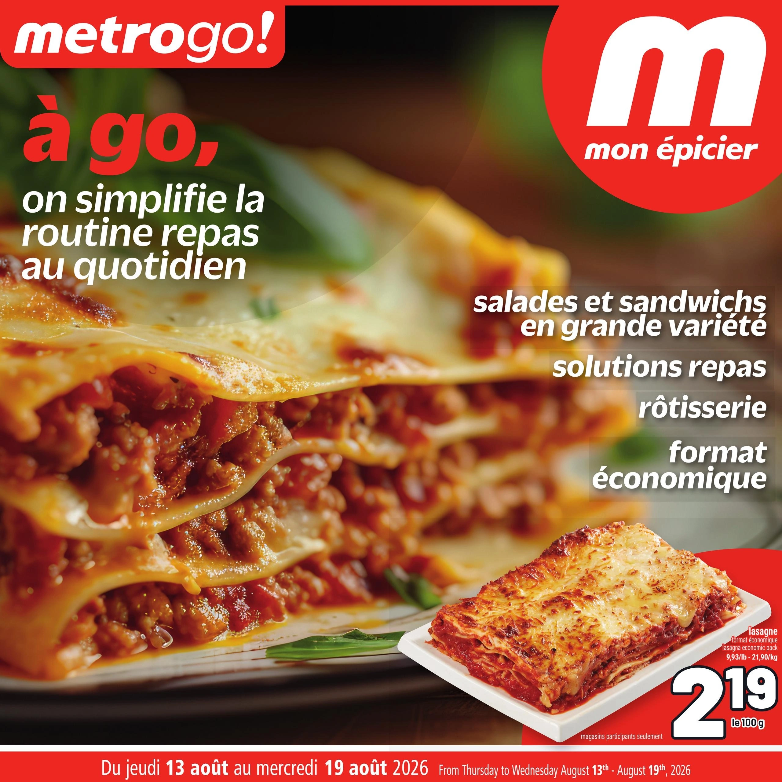 Metro flyer page 1