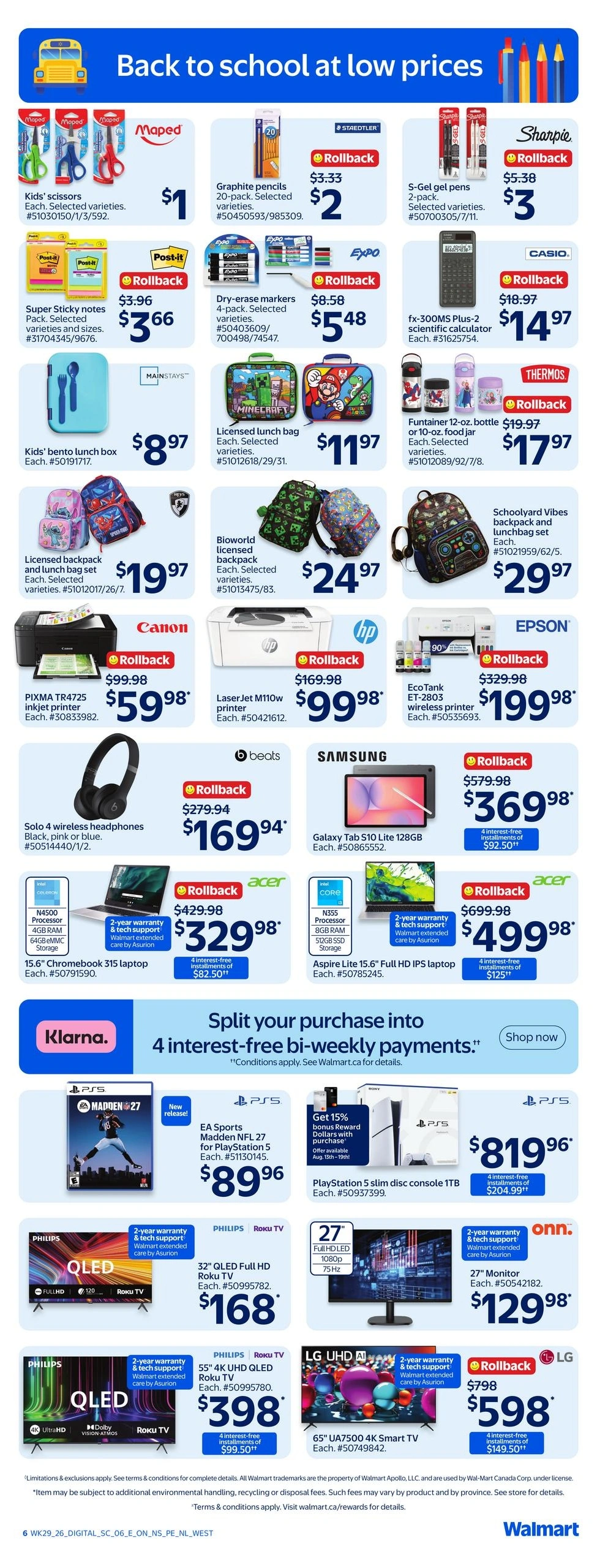Walmart flyer page 8