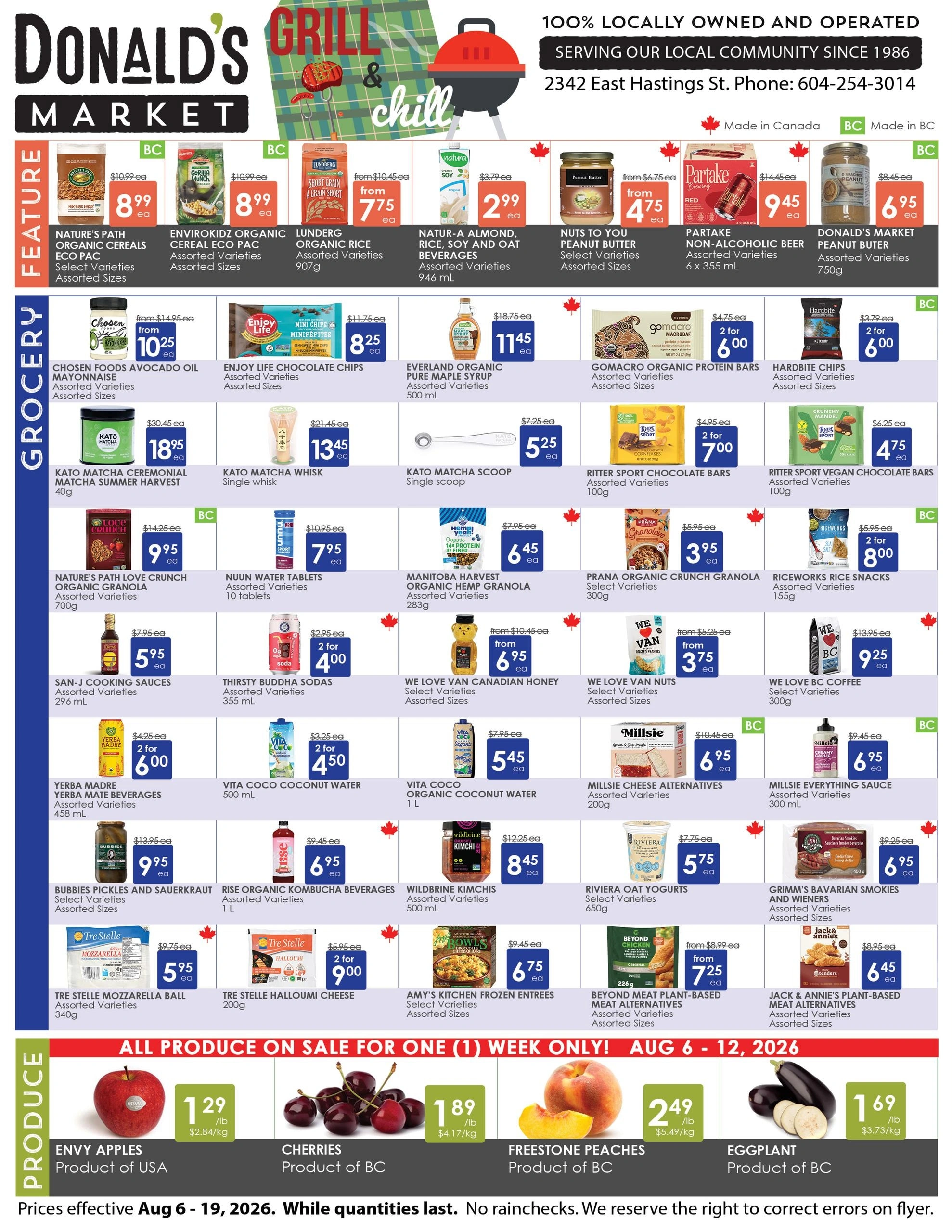 Donald's Market flyer page 1