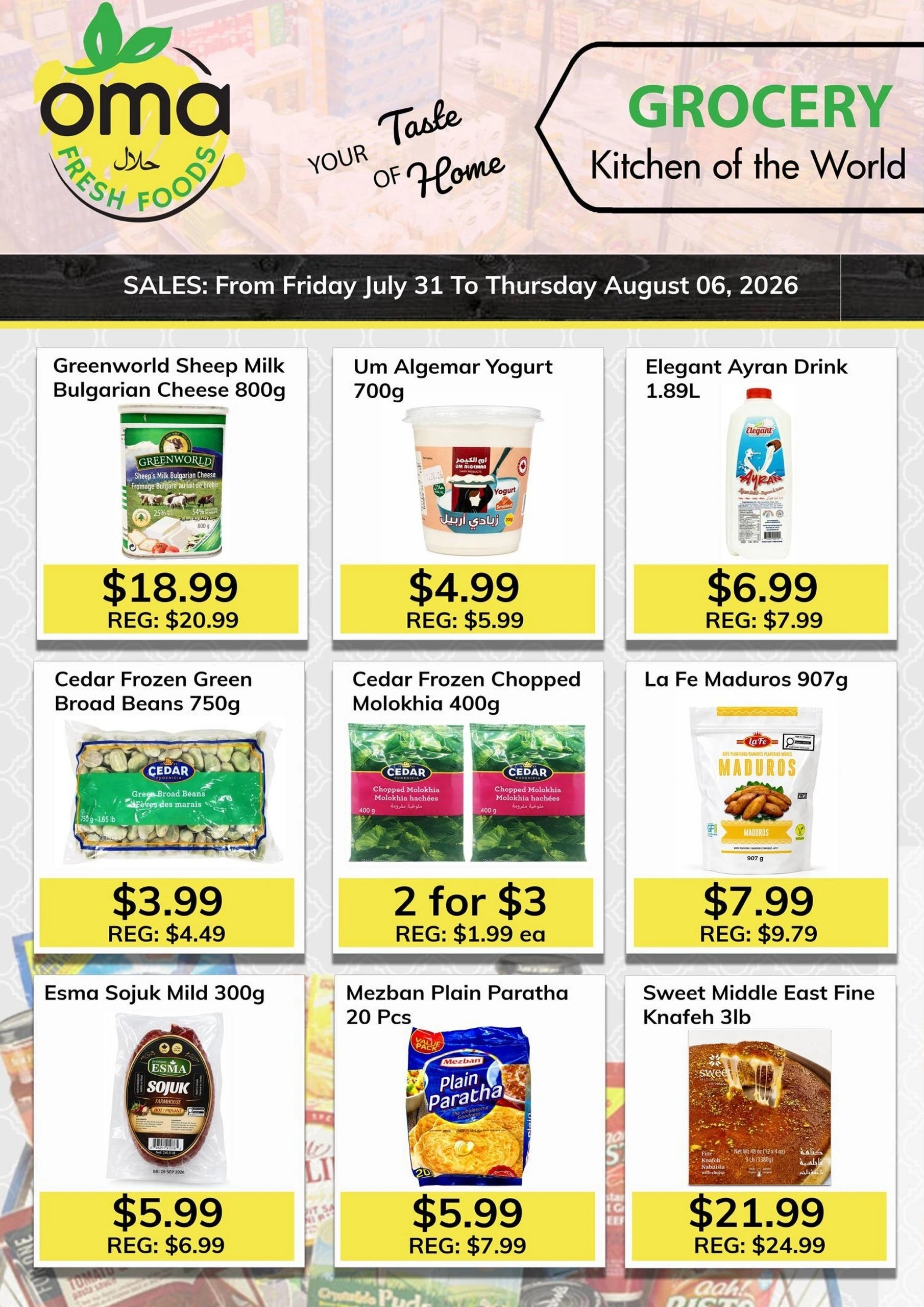 Oma Fresh Foods flyer page 1