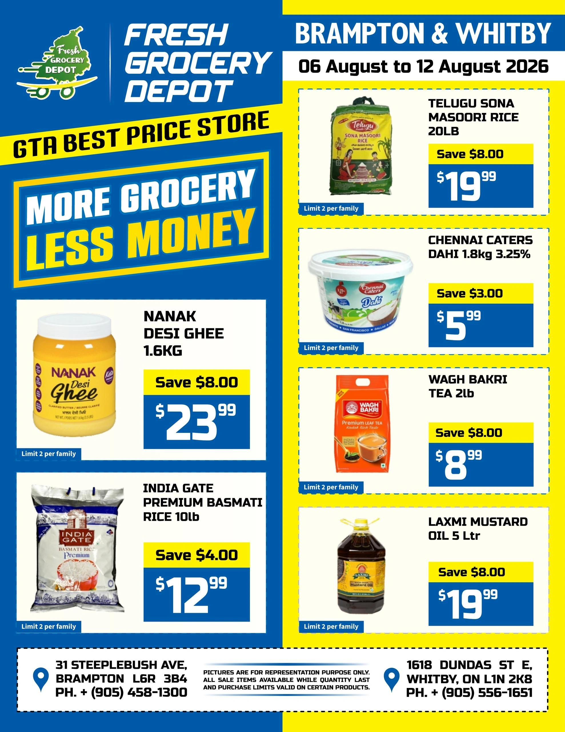 Fresh Grocery Depot flyer page 1