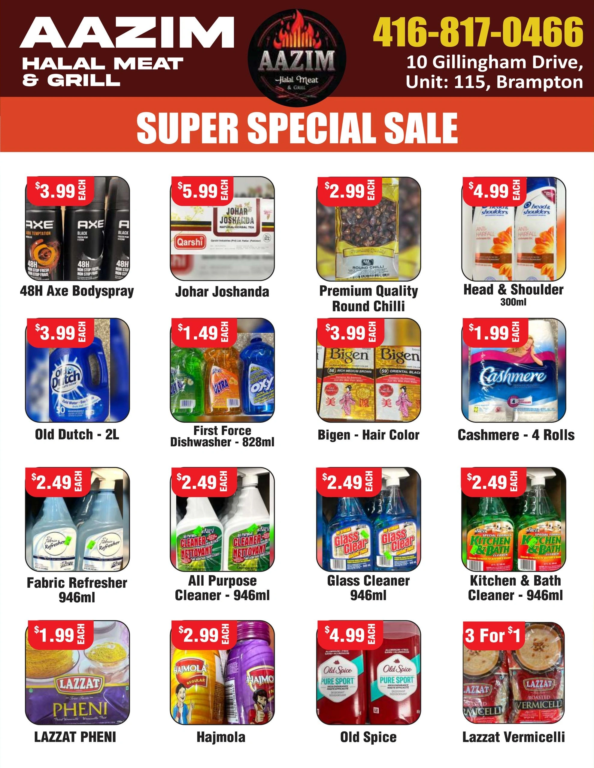 Aazim Meats flyer page 4