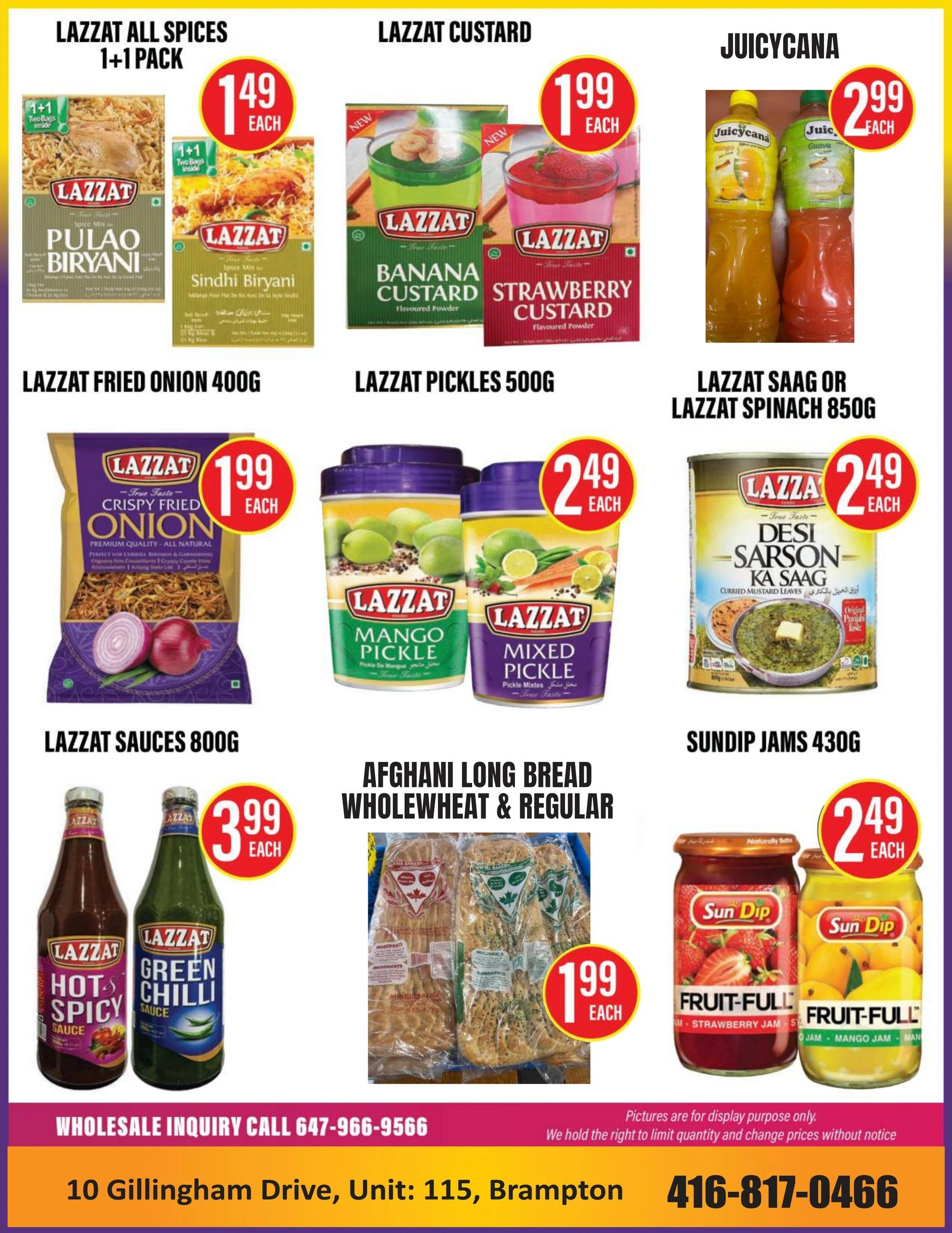 Aazim Meats flyer page 8