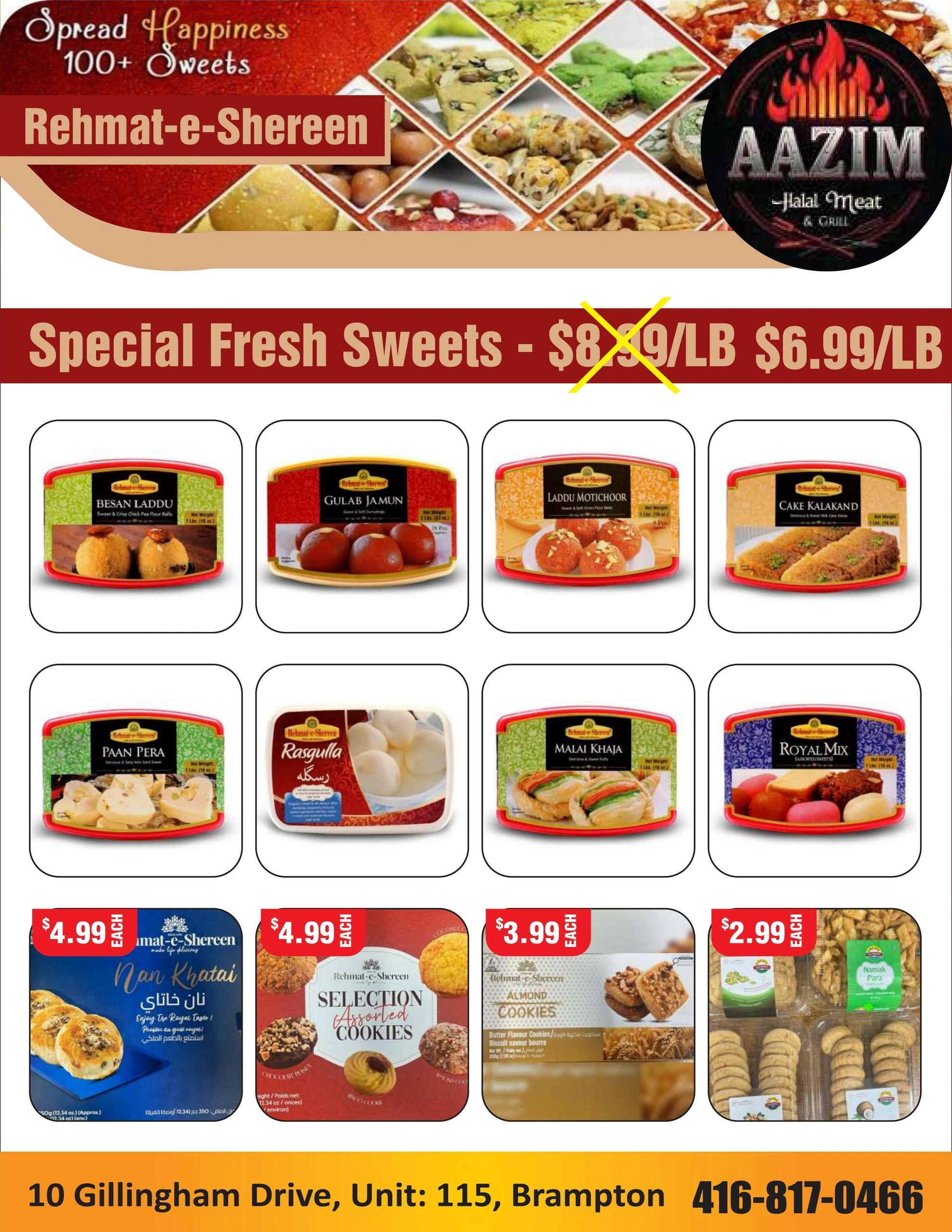 Aazim Meats flyer page 9
