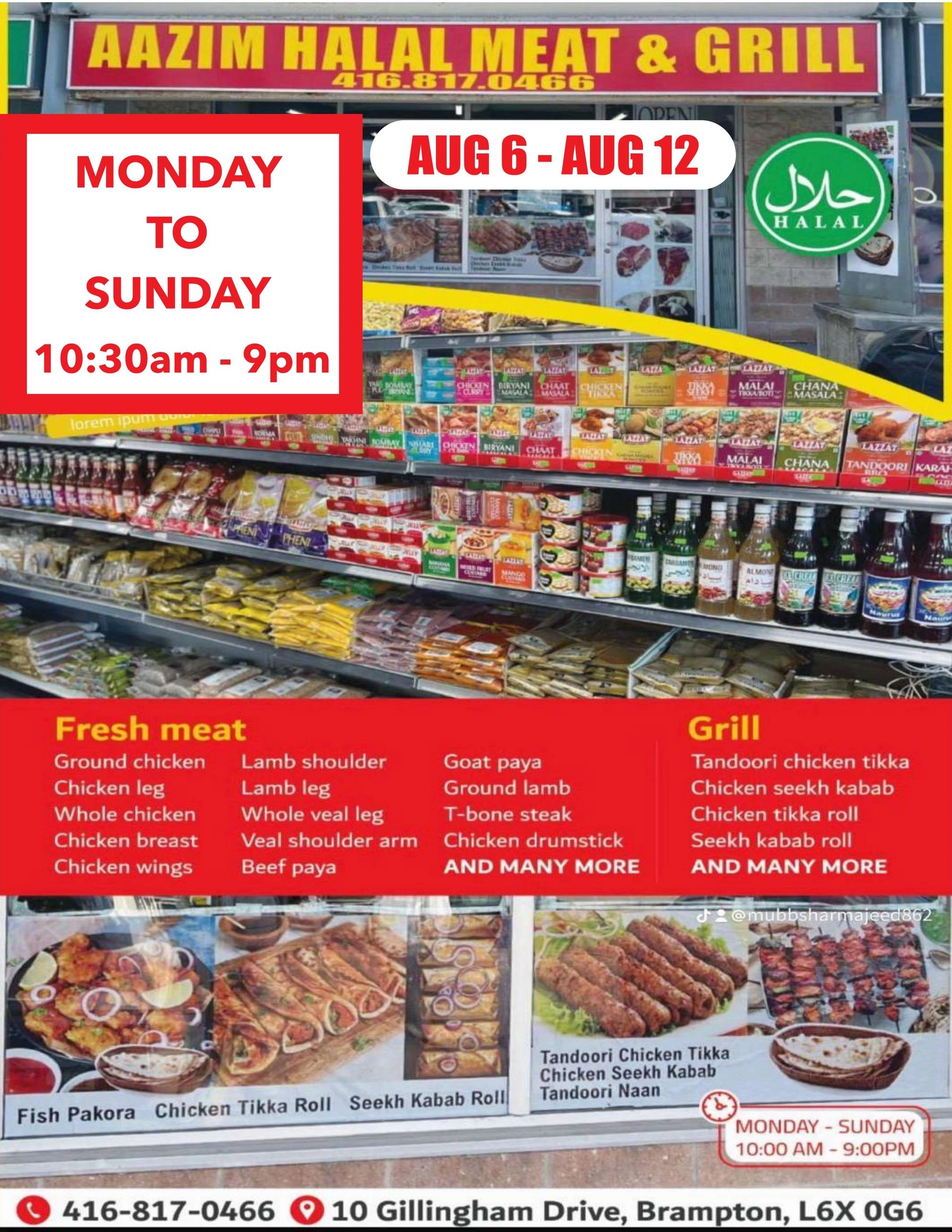Aazim Meats flyer page 10