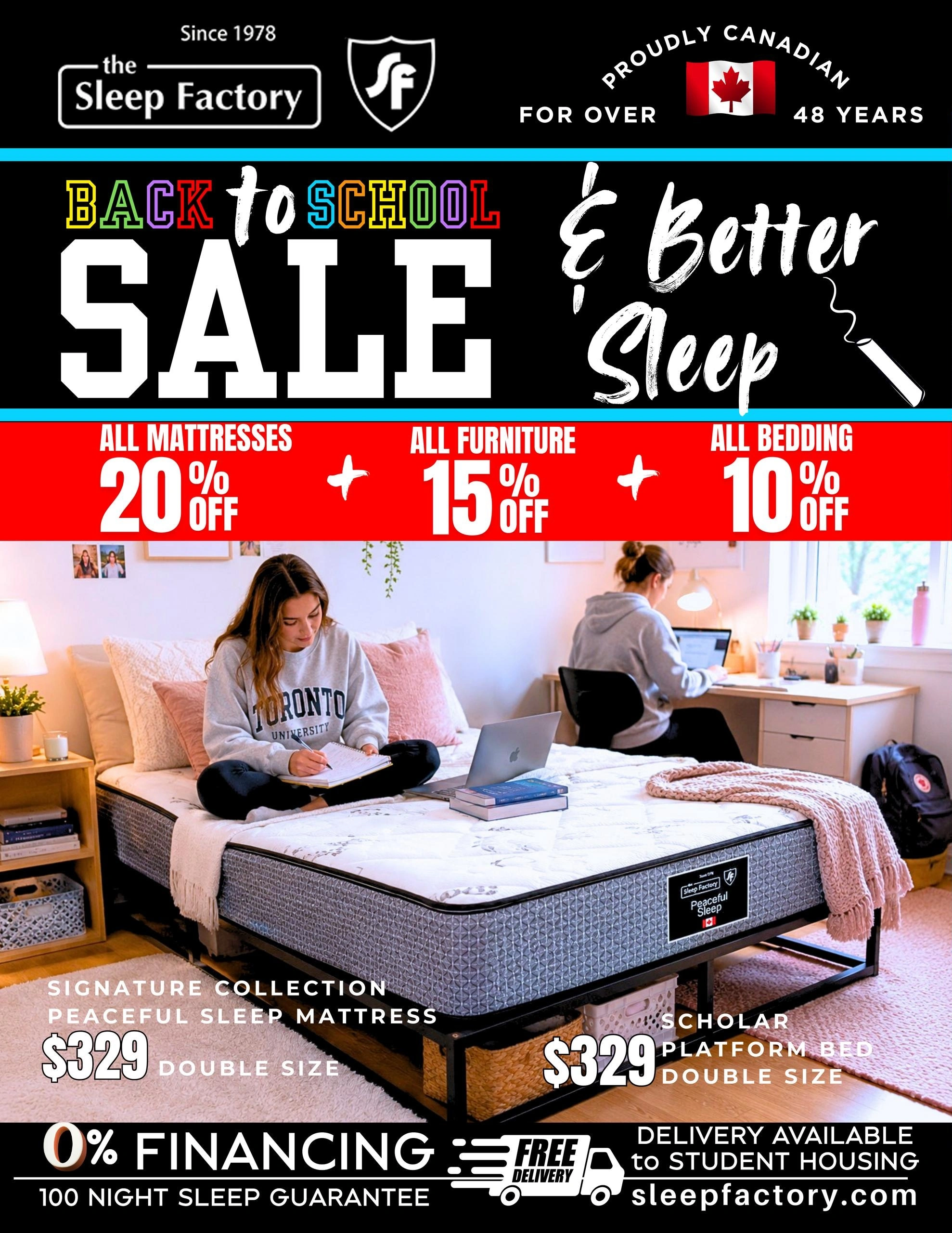 The Sleep Factory flyer page 1