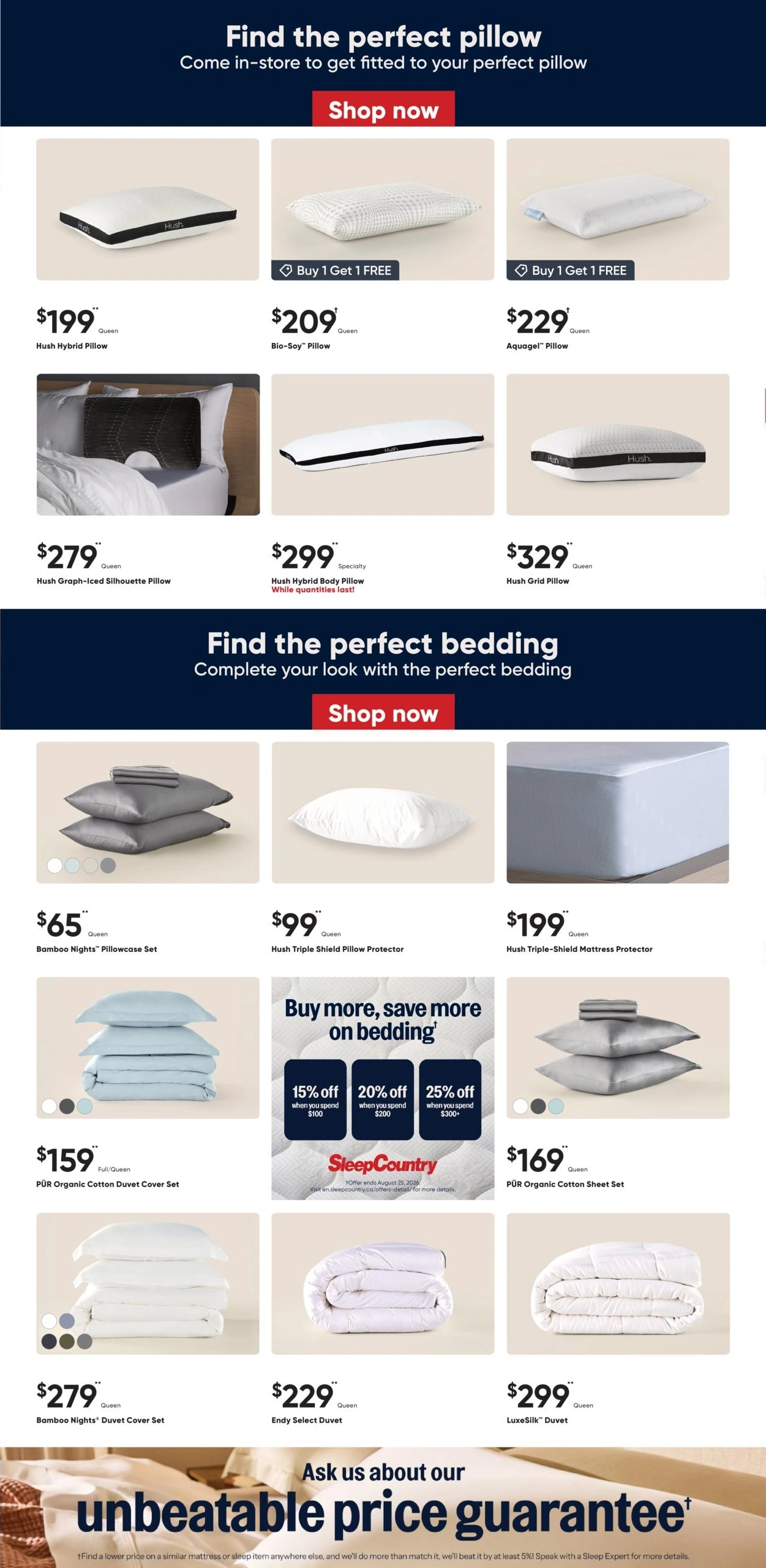 Sleep Country Canada flyer page 2