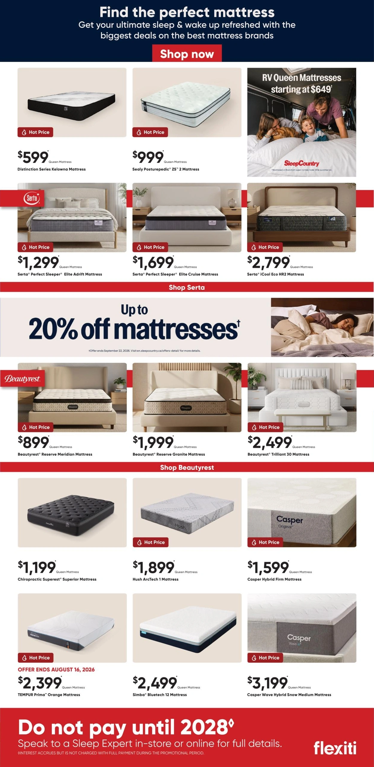 Sleep Country Canada flyer page 3