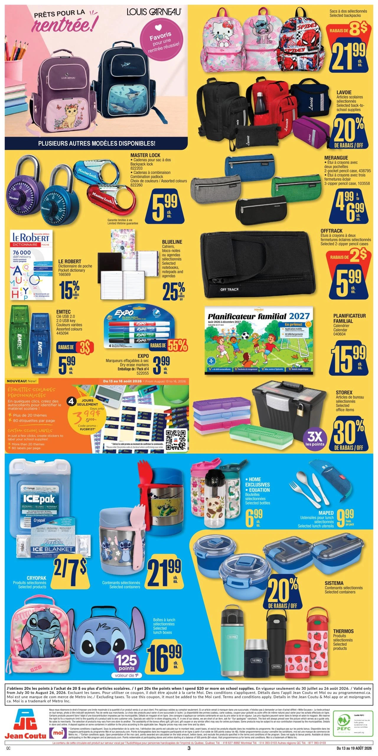 Jean Coutu flyer page 3