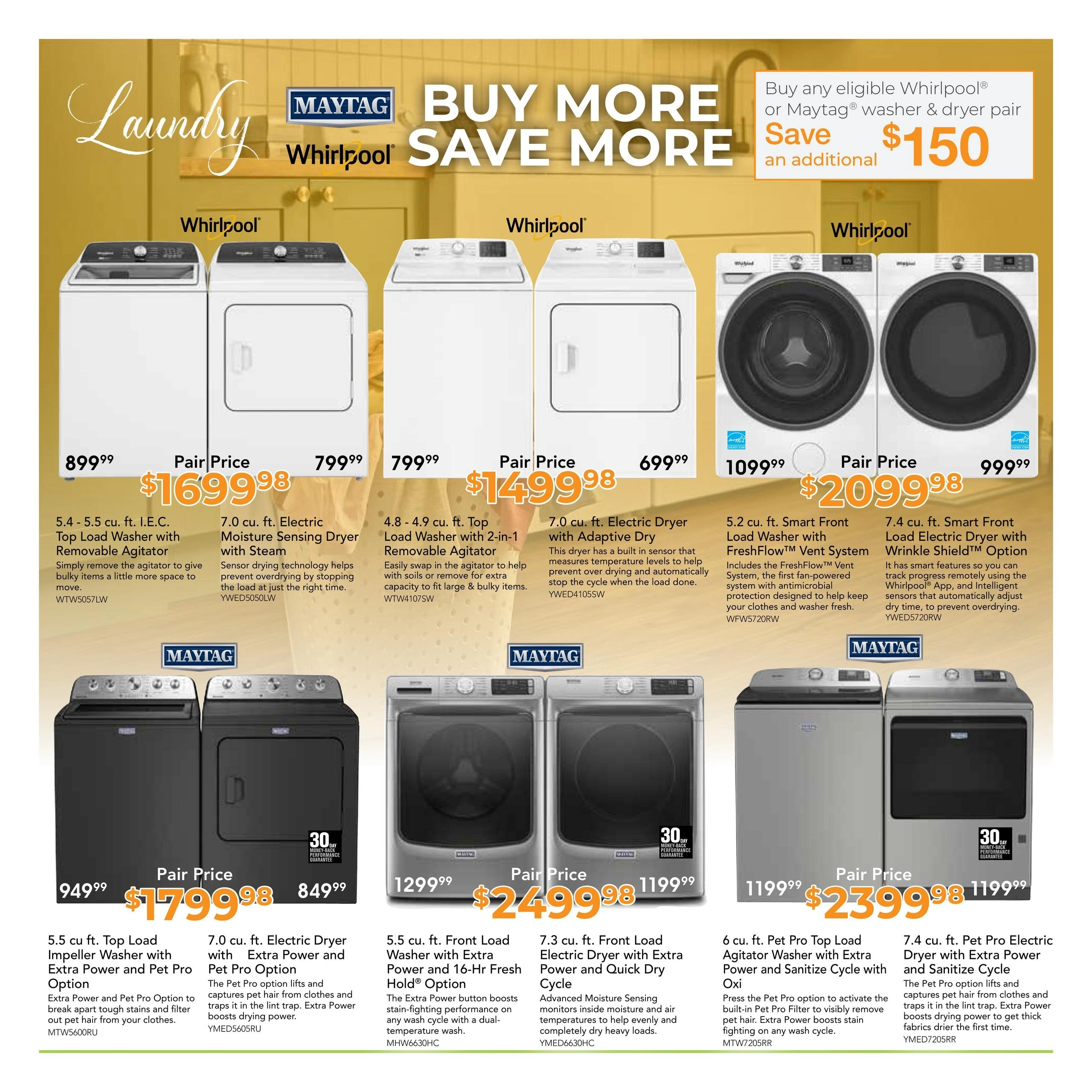 Birt's Furniture & Appliance flyer page 3