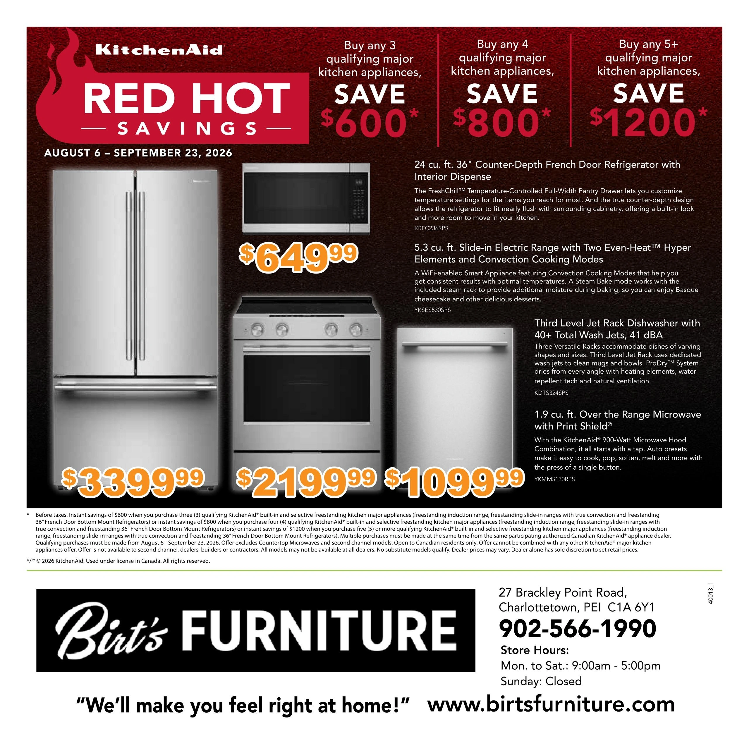 Birt's Furniture & Appliance flyer page 4