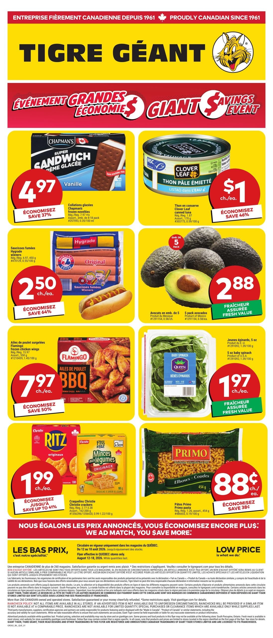 Giant Tiger flyer page 1