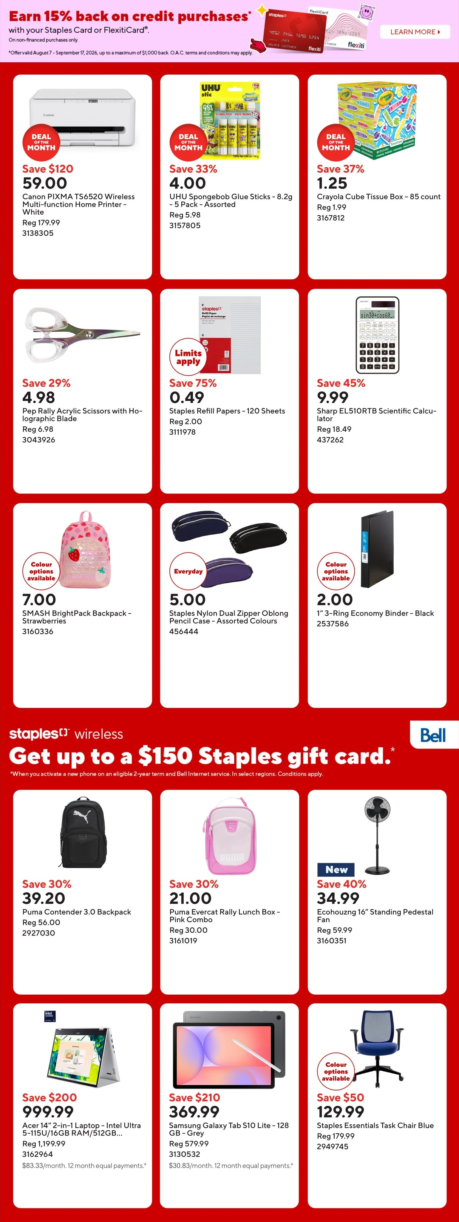 Staples flyer page 4