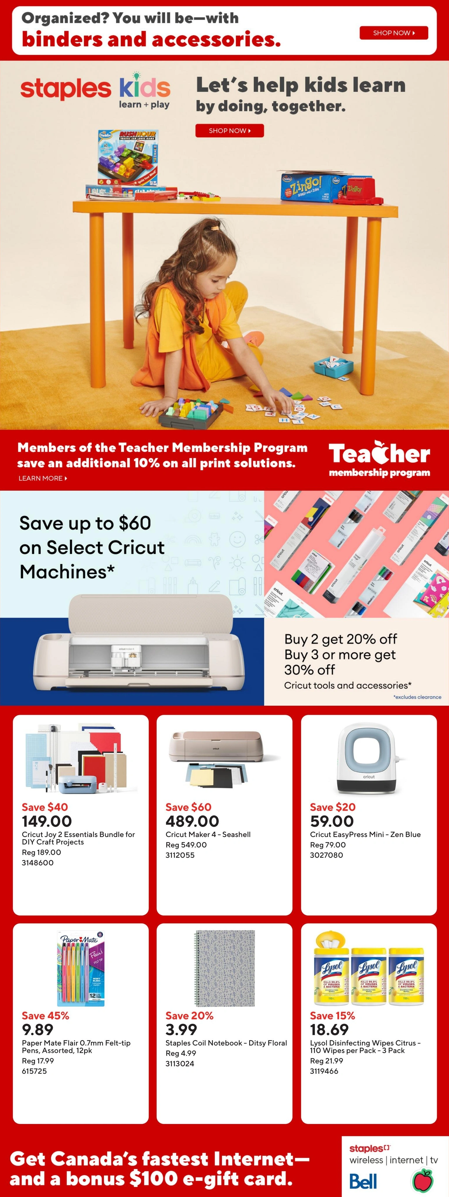 Staples flyer page 10