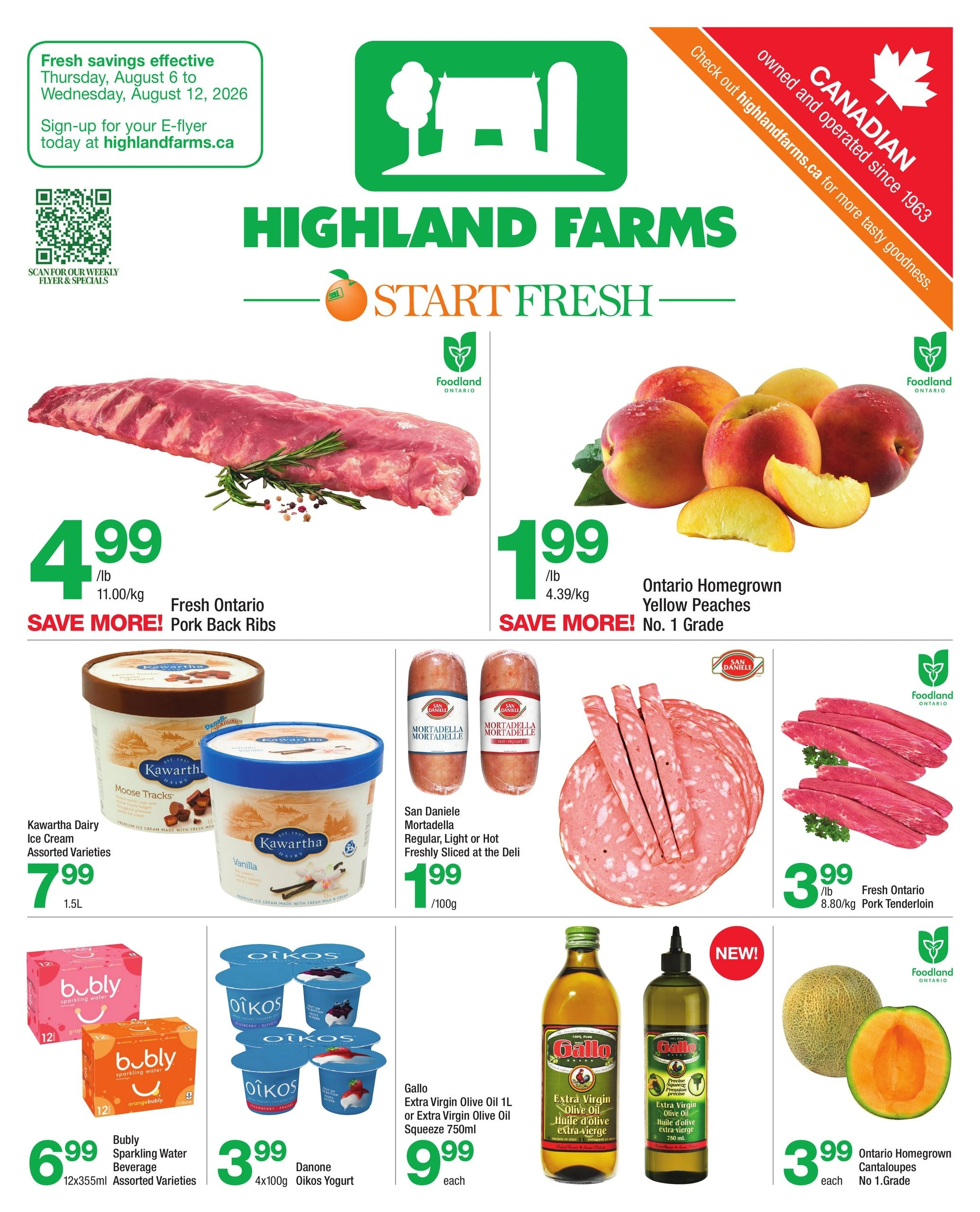Highland Farms flyer page 1