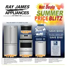 Ray James Appliances Indexed Monthly