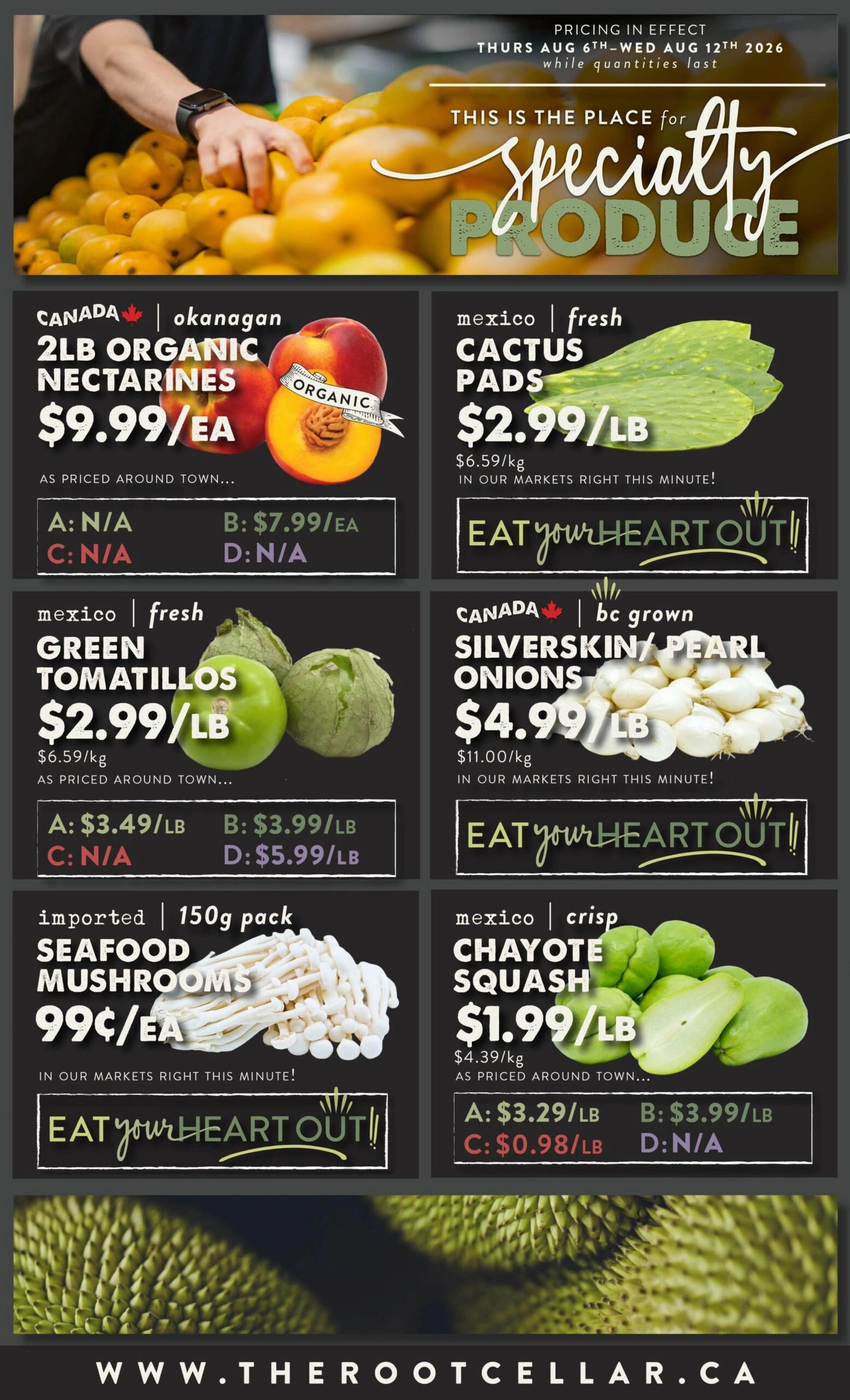 The Root Cellar flyer page 3