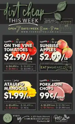 The Root Cellar Indexed Weekly