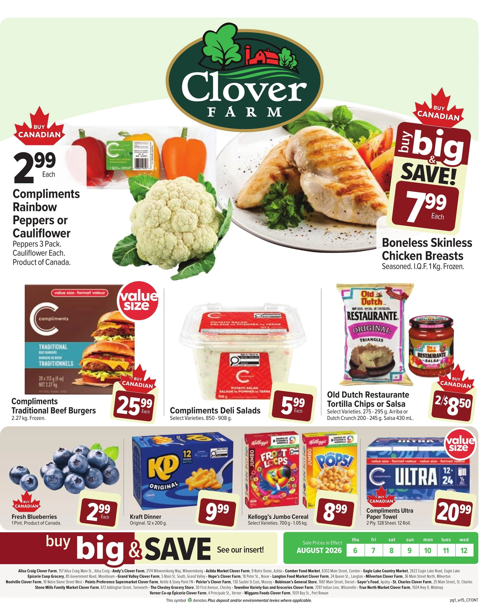 Chesley Grocery Store flyer page 1