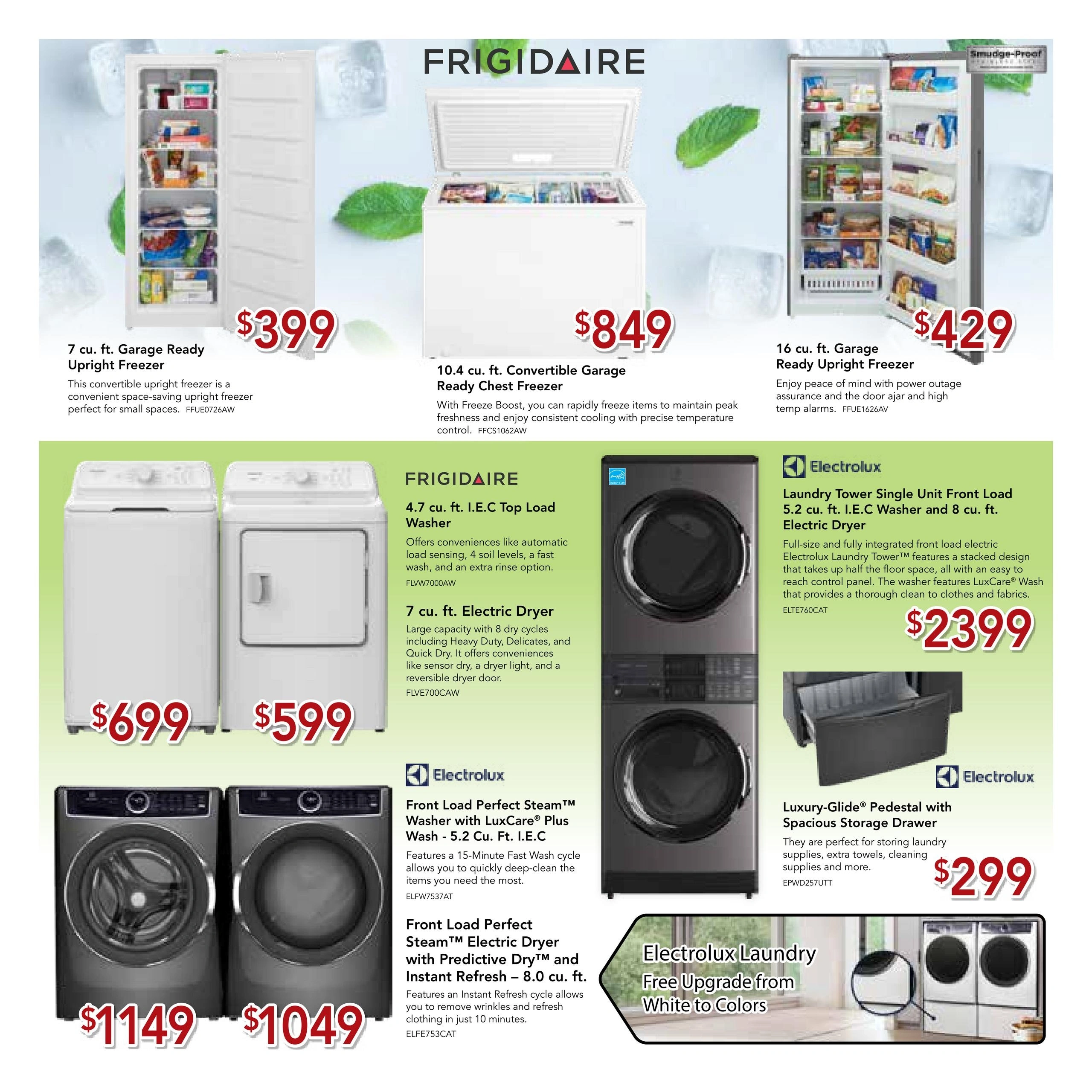 Sawatzky's Furniture & Appliances flyer page 3