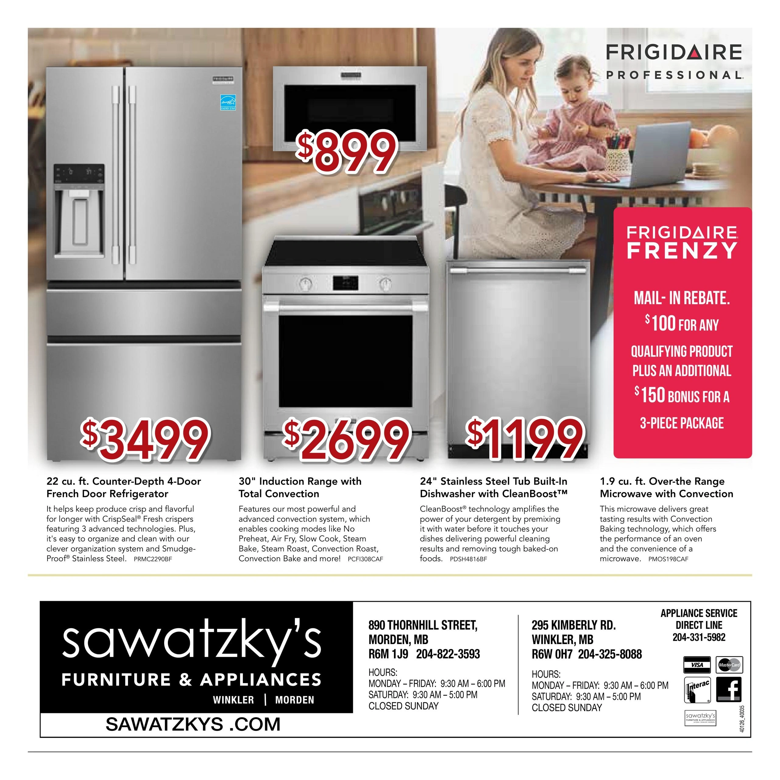 Sawatzky's Furniture & Appliances flyer page 4