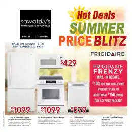 Sawatzky's Furniture & Appliances Indexed Monthly