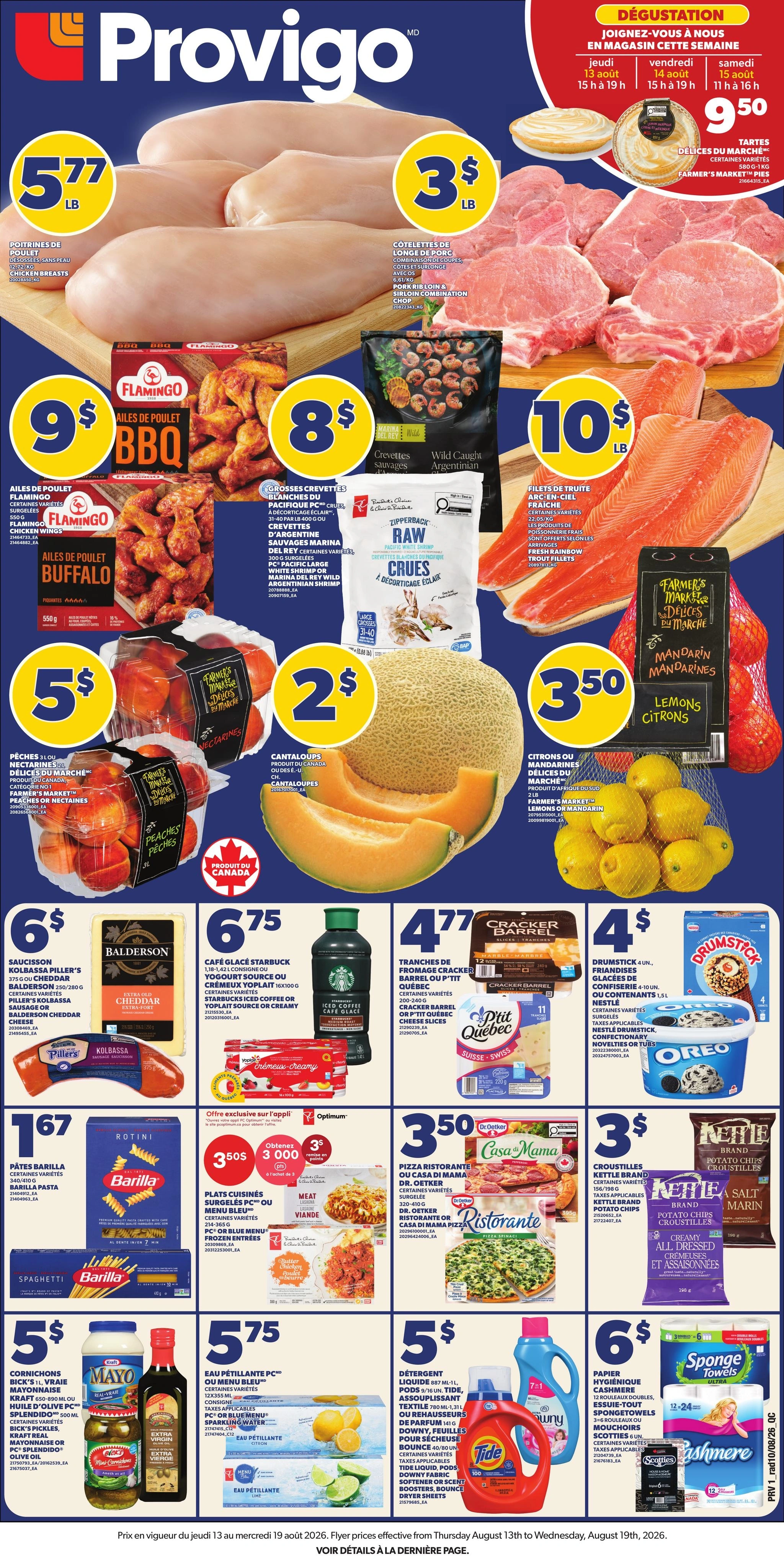 Provigo flyer page 1