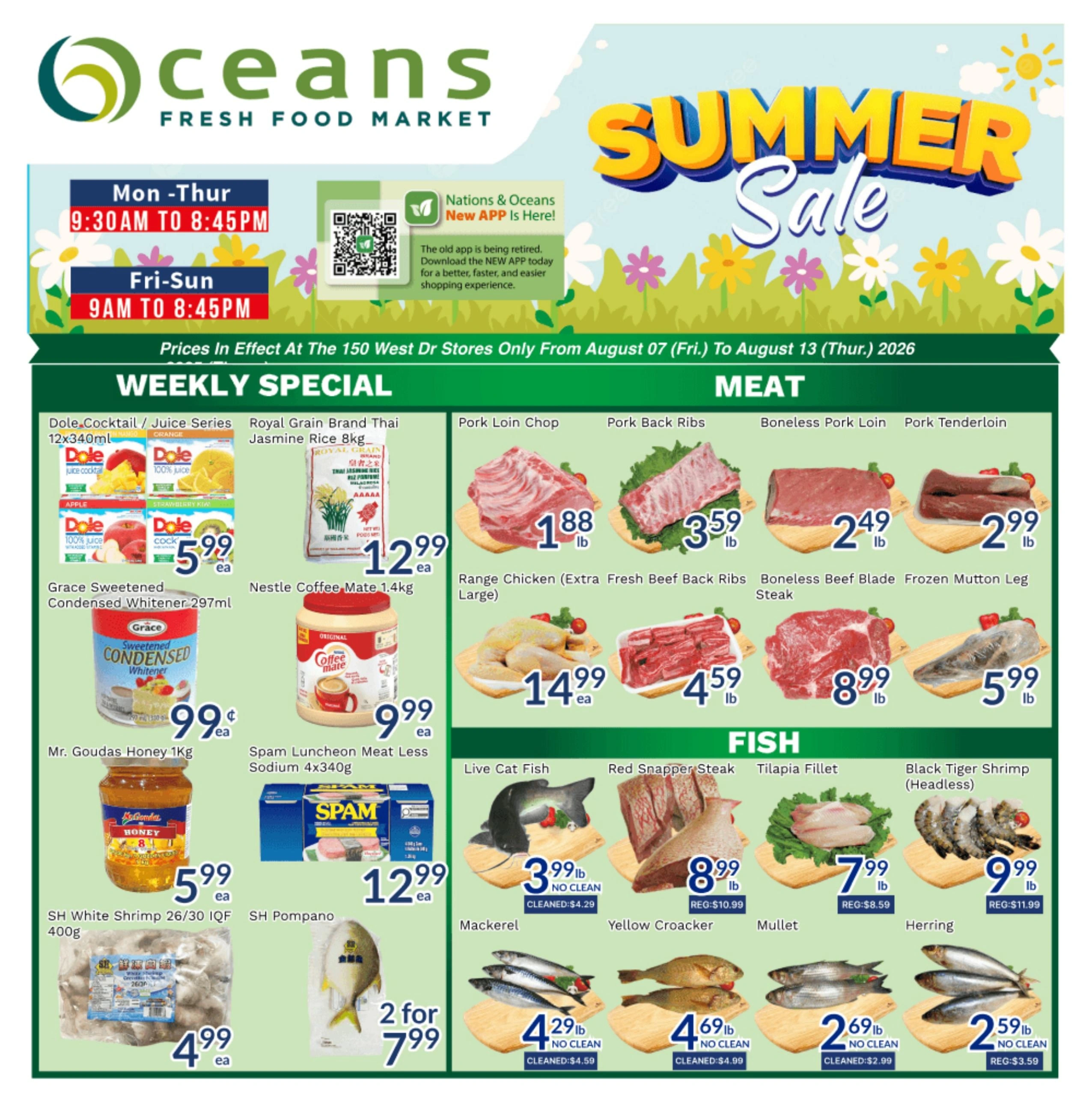 Oceans Fresh Food Market flyer page 1