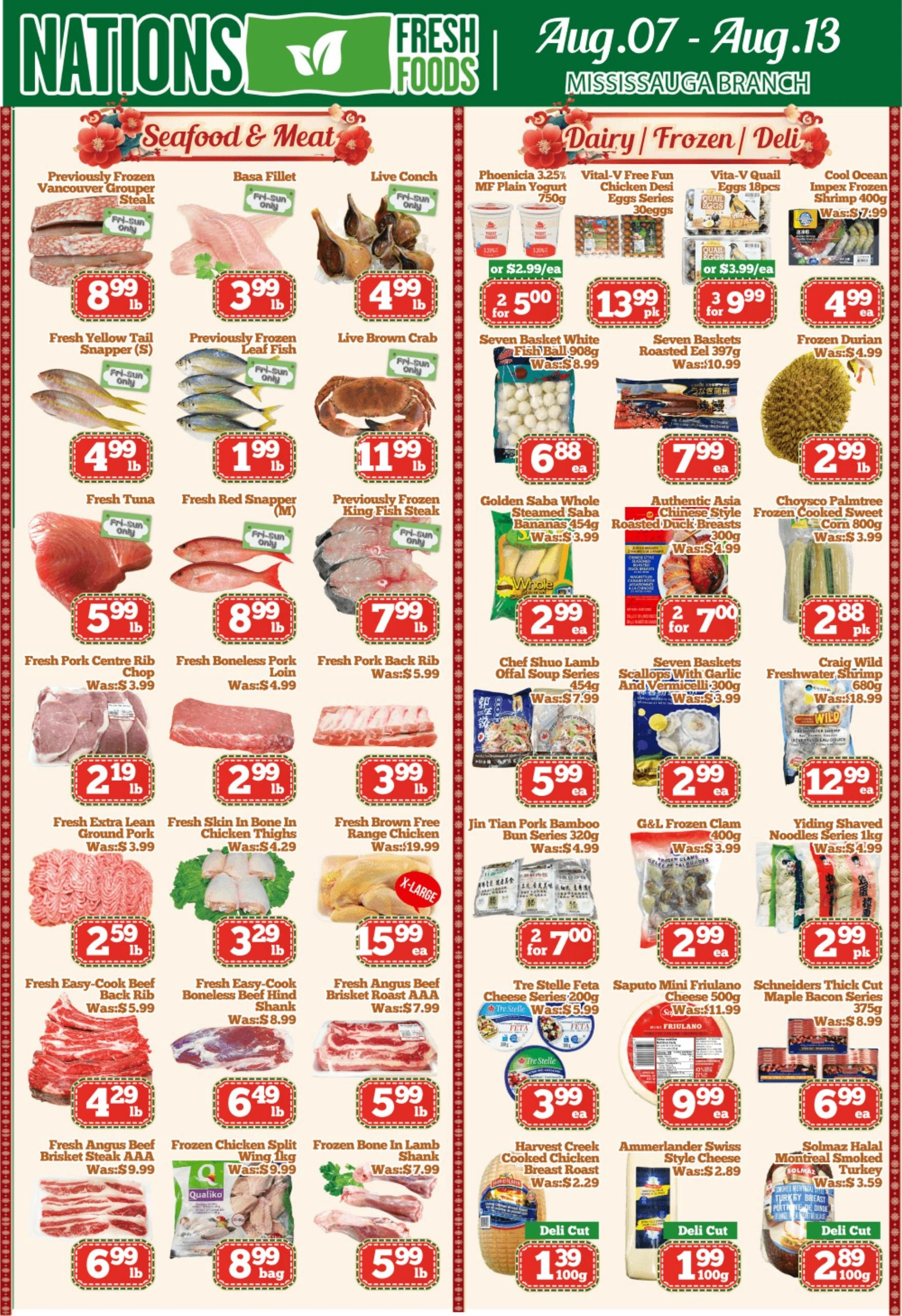 Nations Fresh Foods flyer page 1