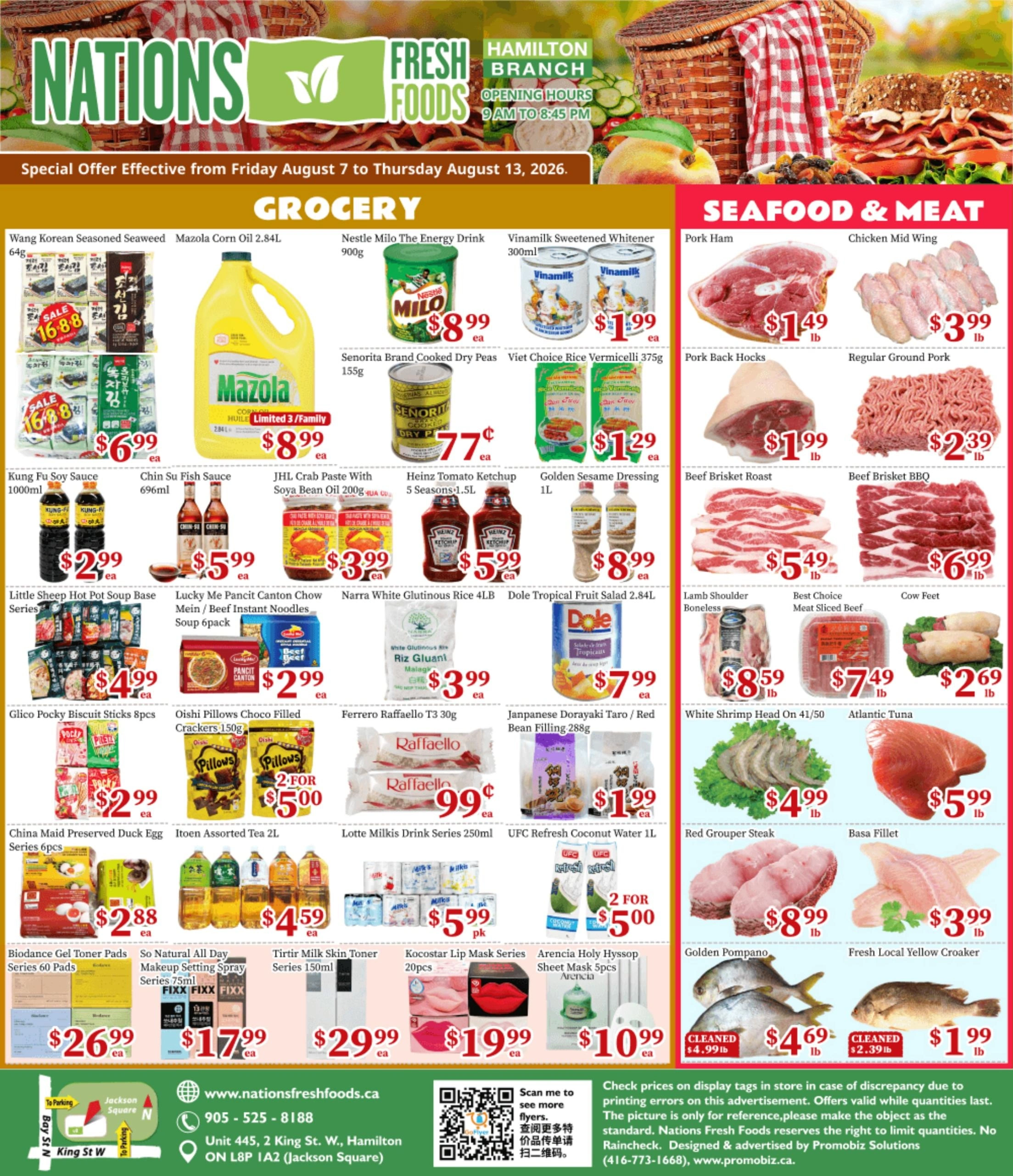 Nations Fresh Foods flyer page 1