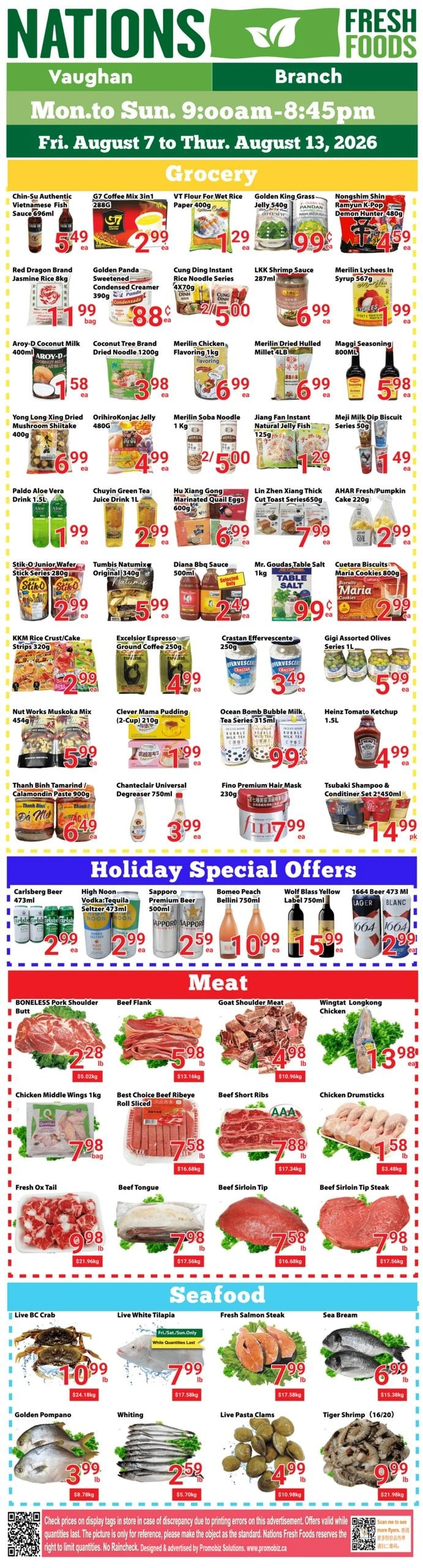 Nations Fresh Foods flyer page 1