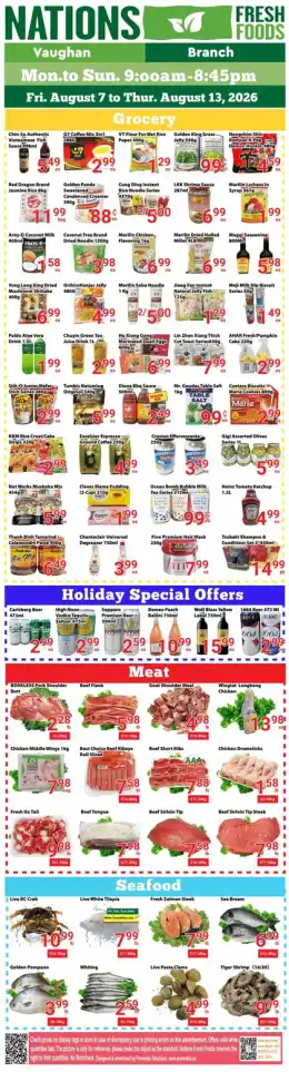 Nations Fresh Foods Indexed Weekly