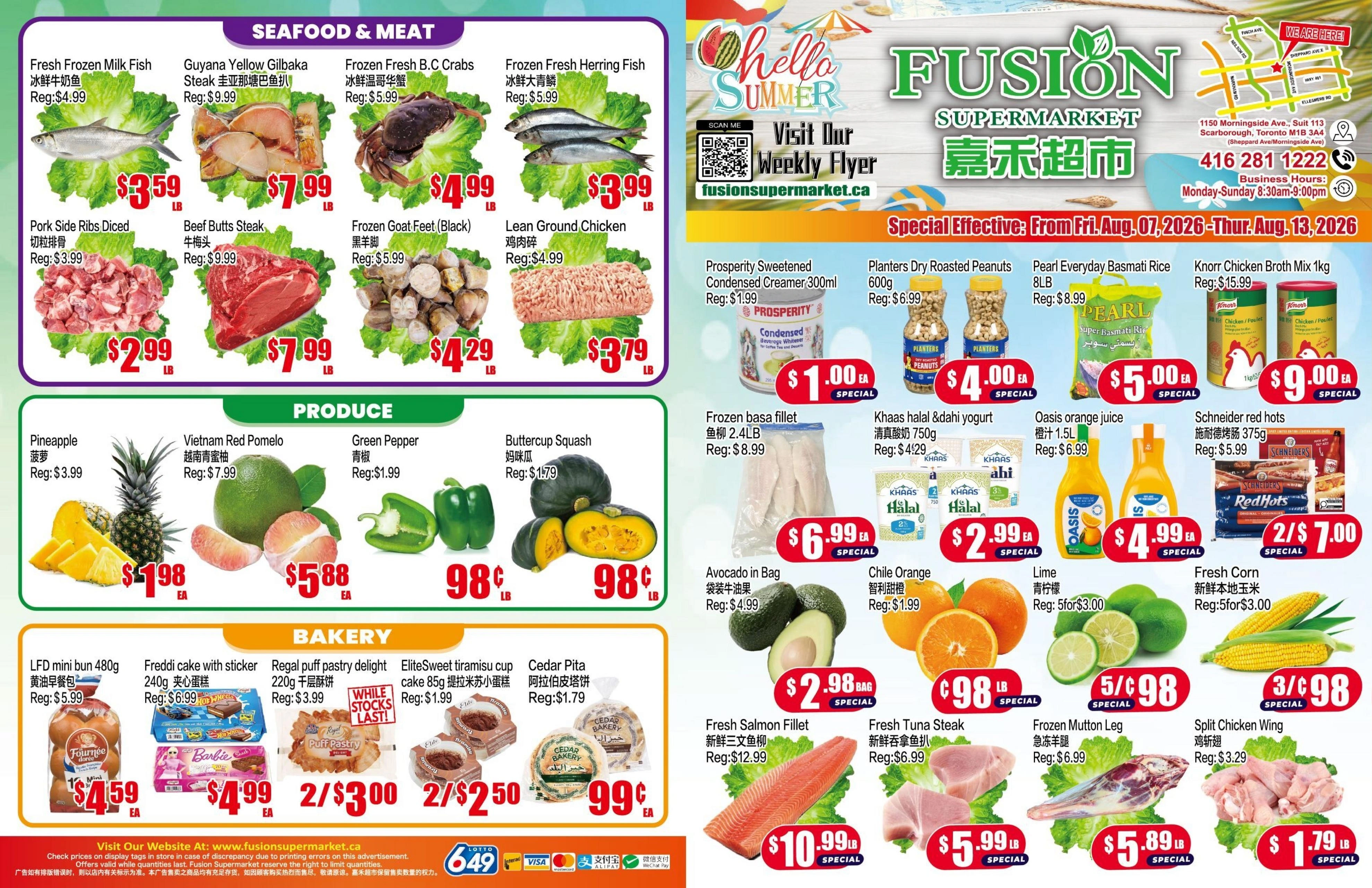 Fusion Supermarket flyer page 1