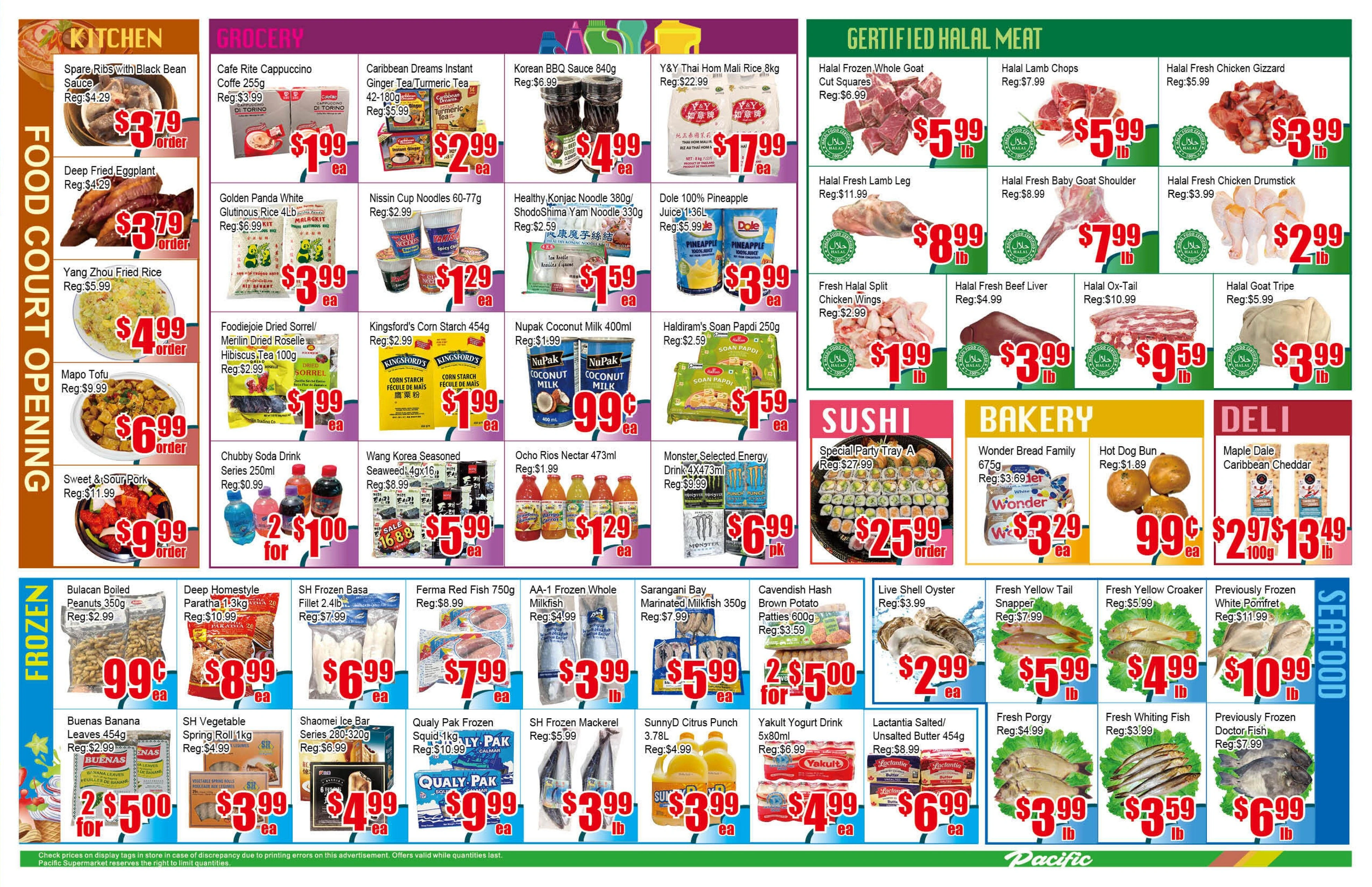 Pacific Fresh Food Market flyer page 2